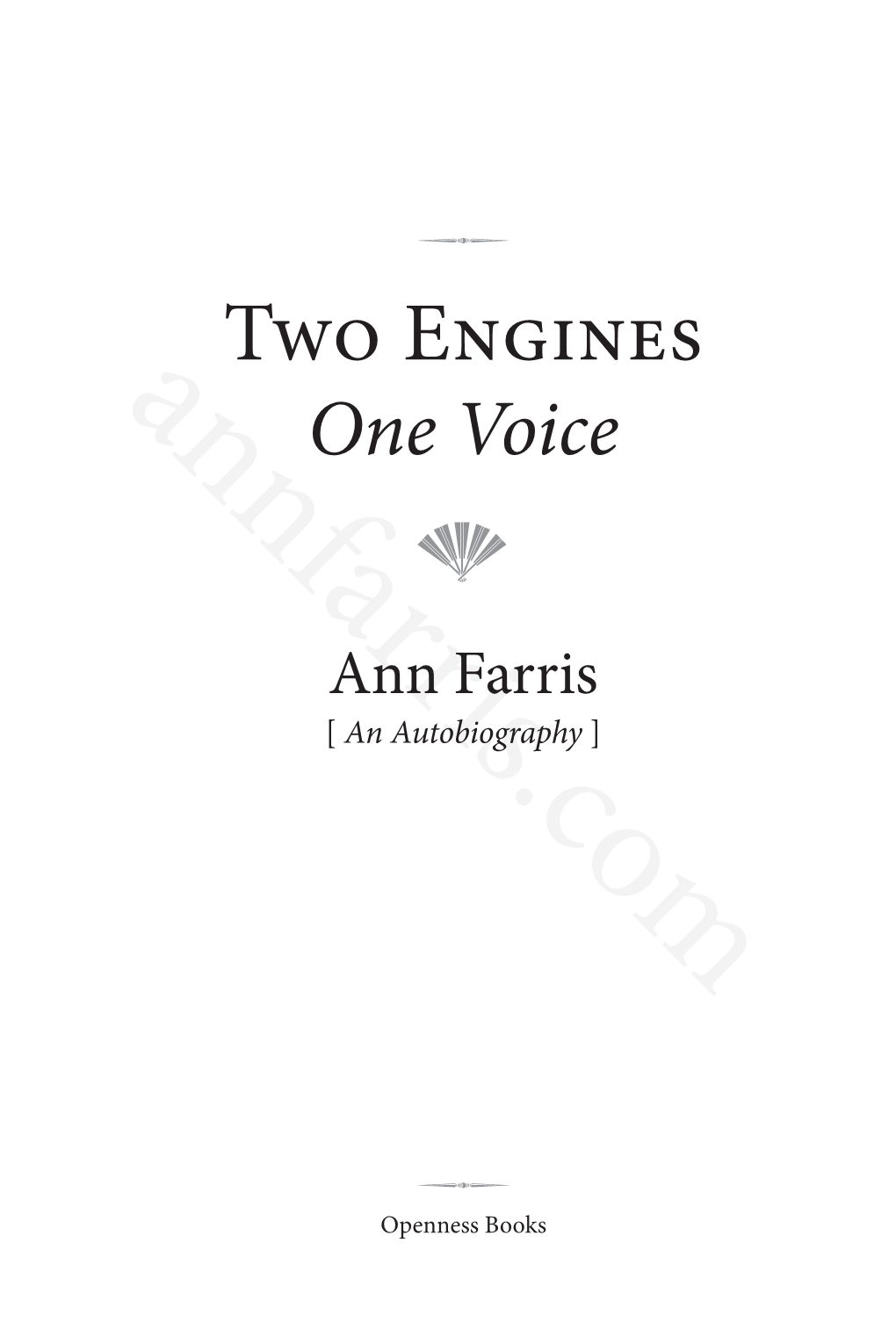 Two Engines One Voice F
