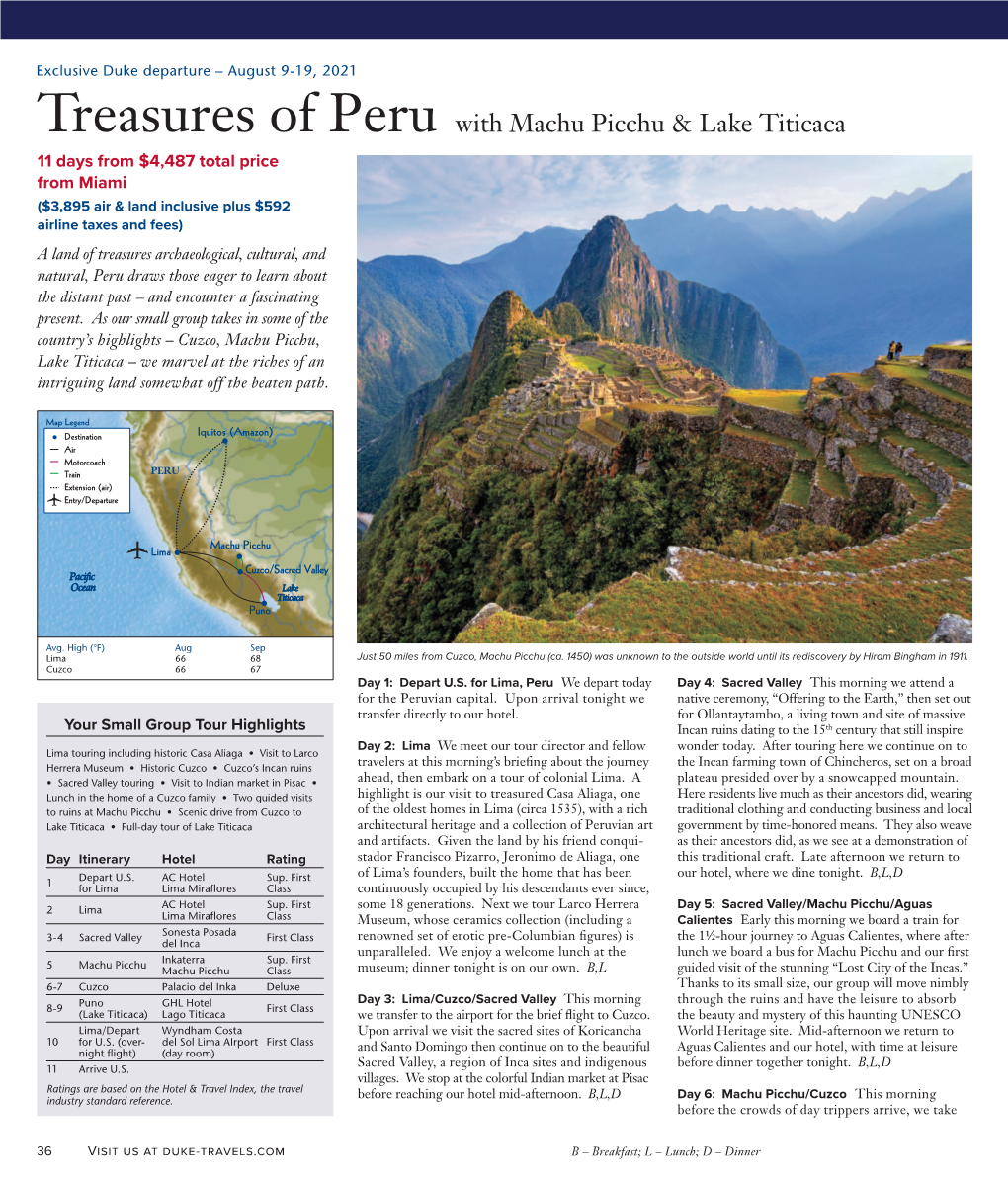 Treasures of Peru