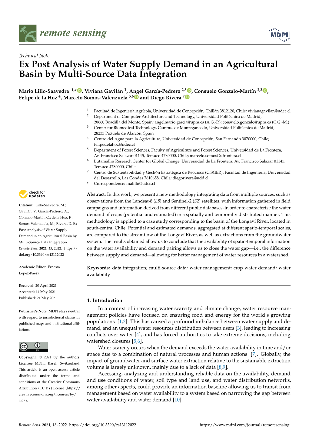 Downloading and Conditioning S2 Images, As Well As Generating the Classiﬁcation of Agricultural Covers for a Speciﬁc Time Frame