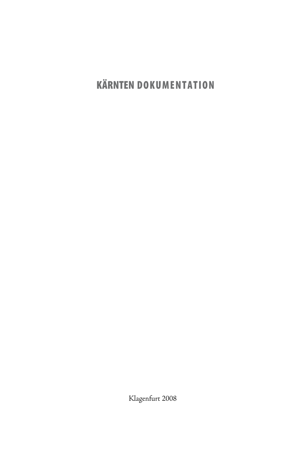 Kärnten Dokumentation Sonderband 2.Pdf