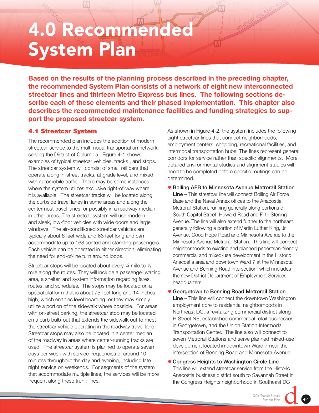 4.0 Recommended System Plan