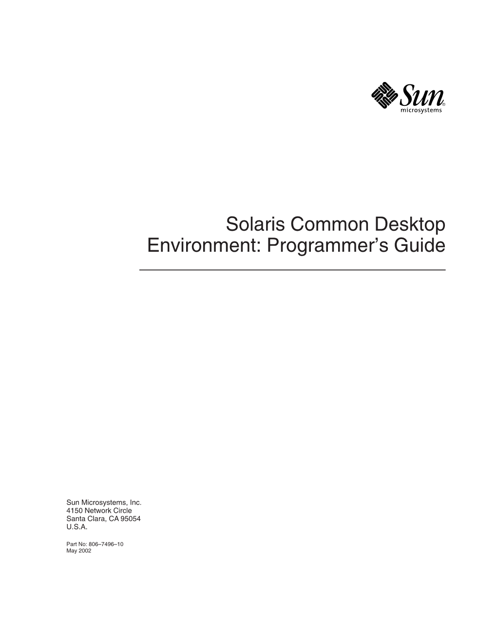 Solaris Common Desktop Environment: Programmer’S Guide