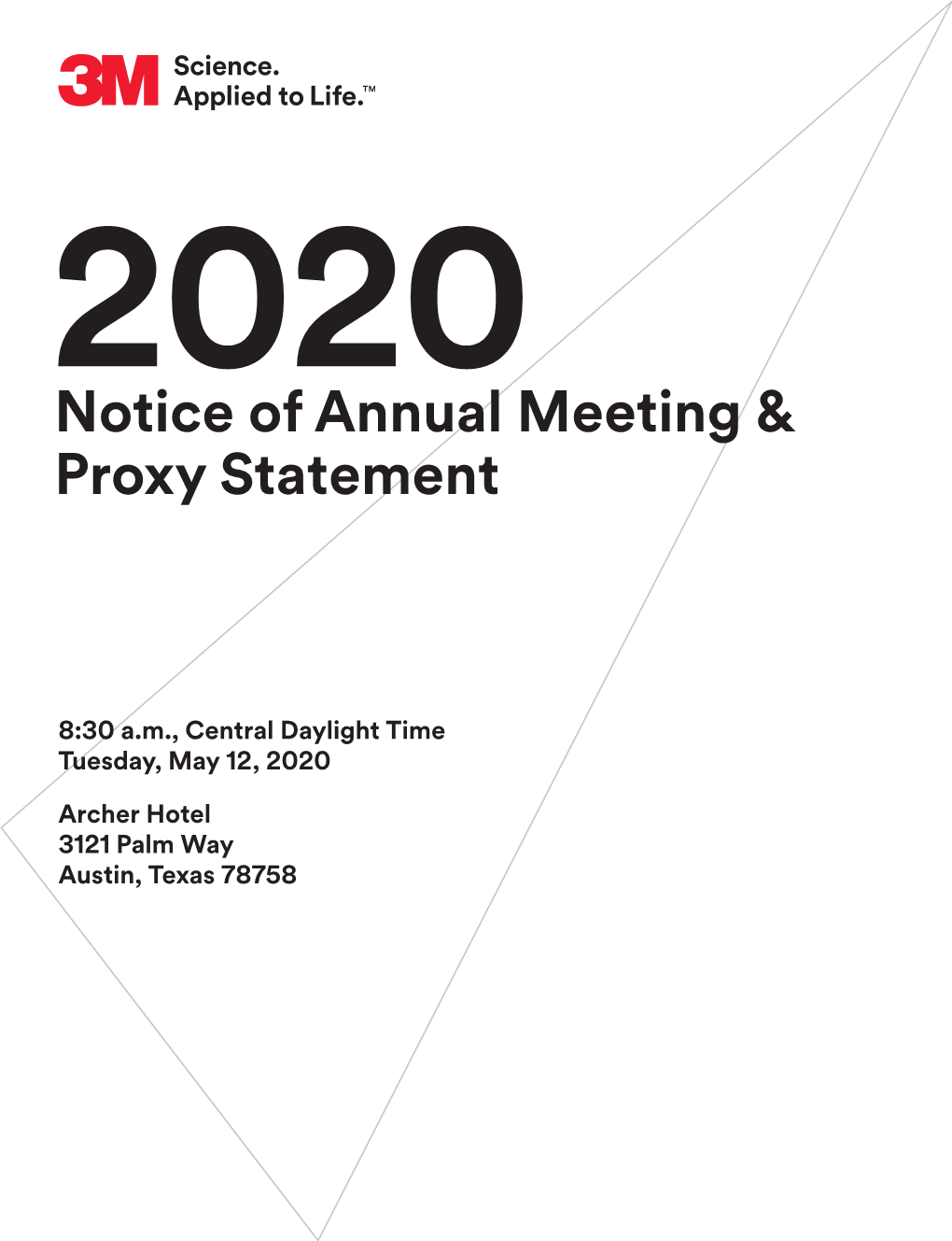 Notice of Annual Meeting & Proxy Statement