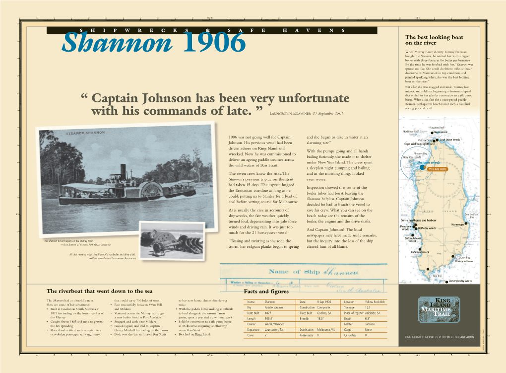 Shannon 1906 Bought the Shannon, He Refitted Her with a Bigger 15' 15' Boiler with Three Furnaces for Better Performance