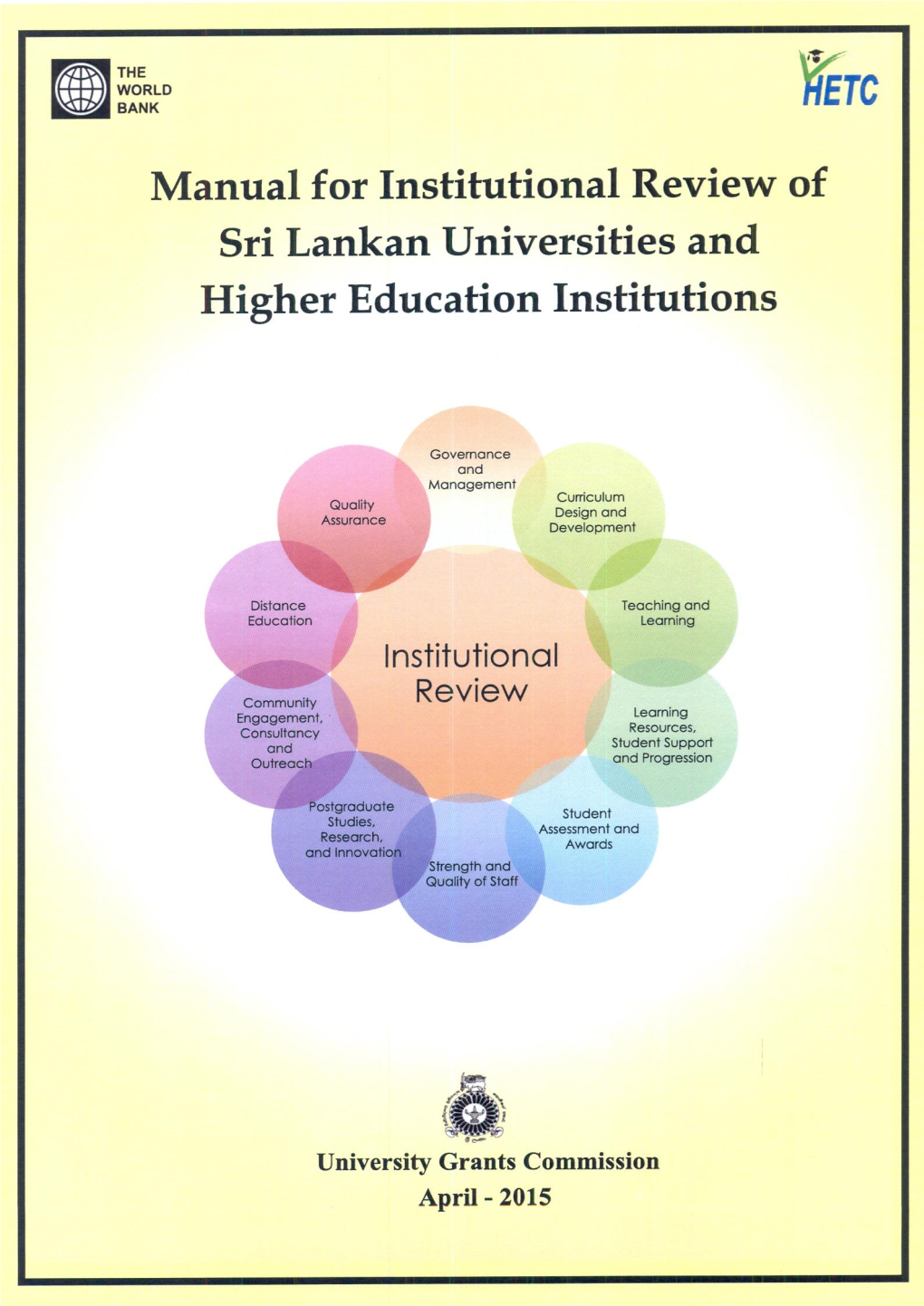 Manual for Institutional Review of Sri Lankan Universities and Higher Education Institutions