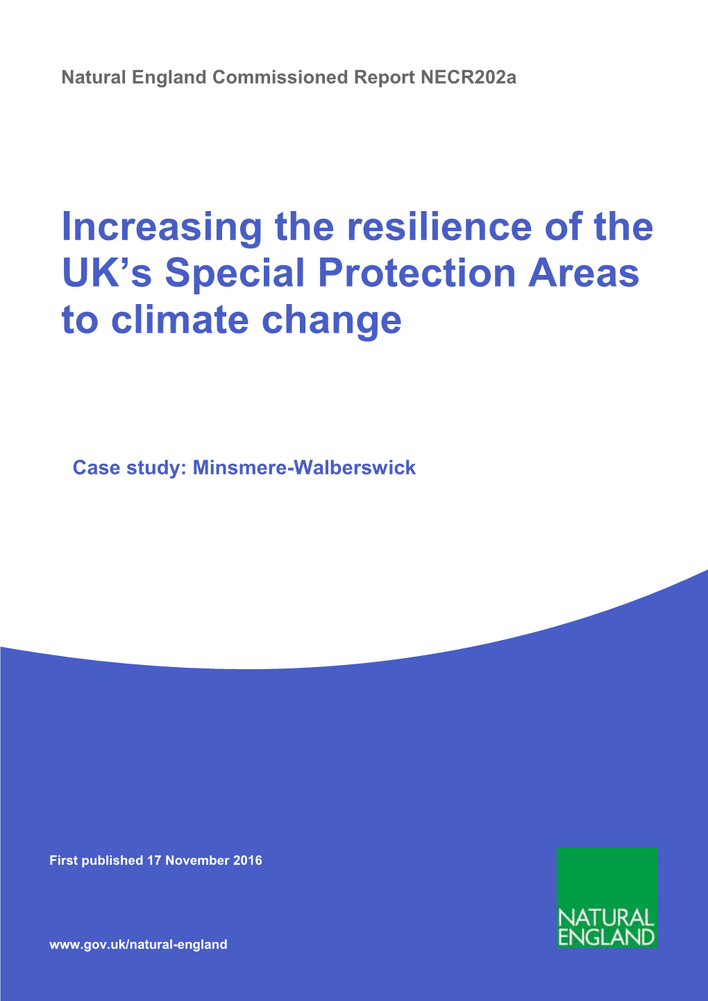 Increasing the Resilience of the UK's Special Protection Areas to Climate