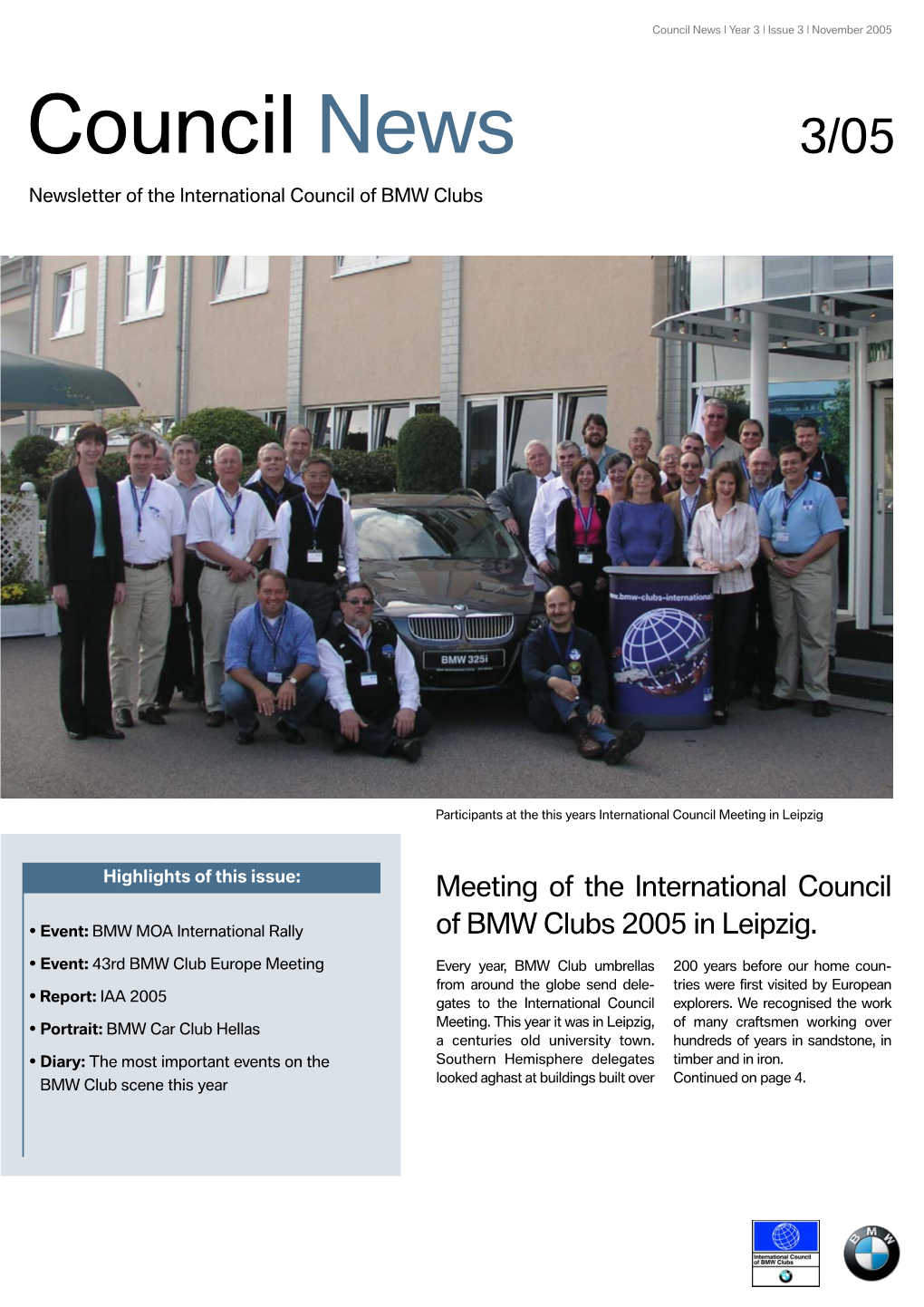 Council News | Year 3 | Issue 3 | November 2005