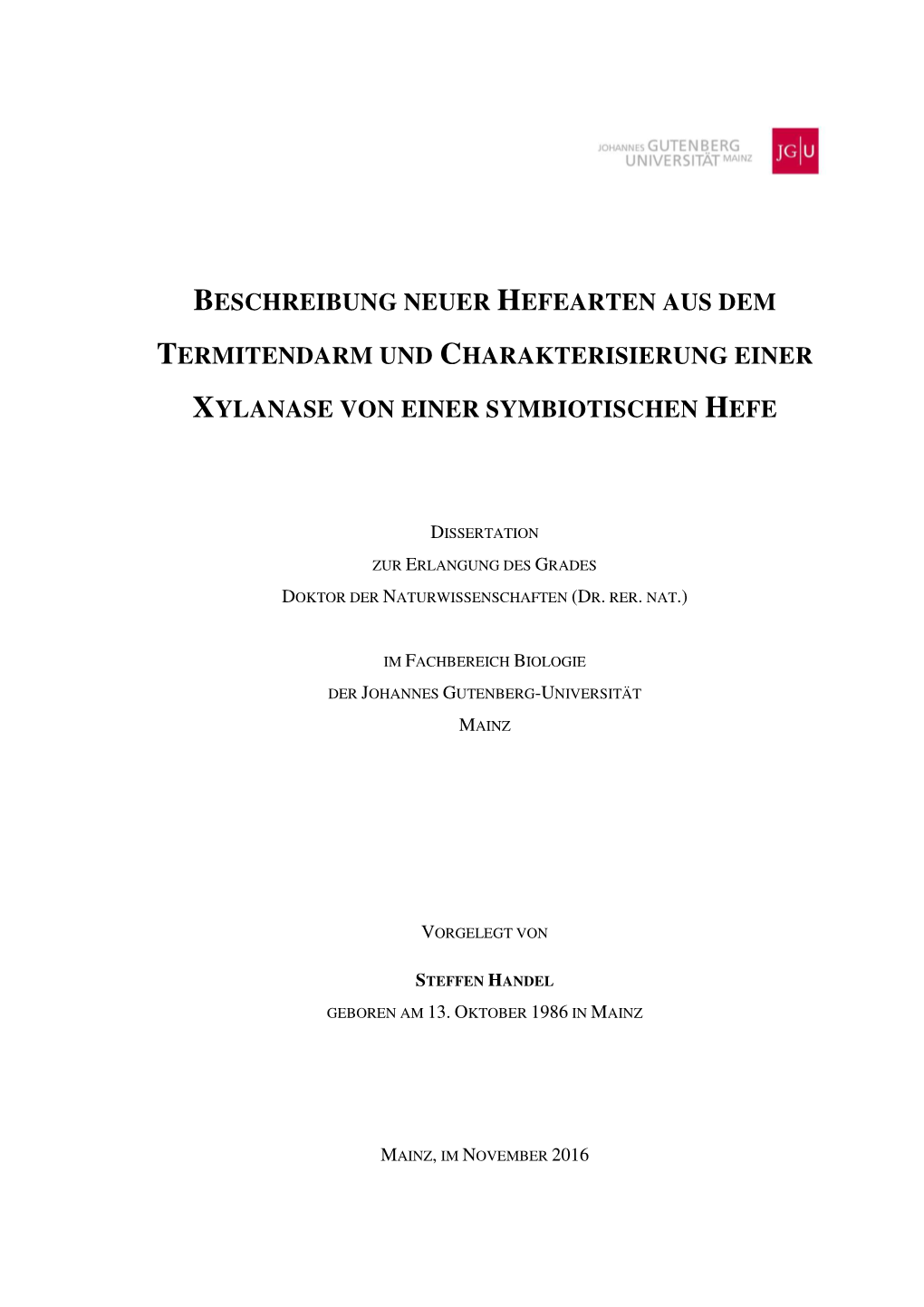 Steffen Handel Dissertation 2017