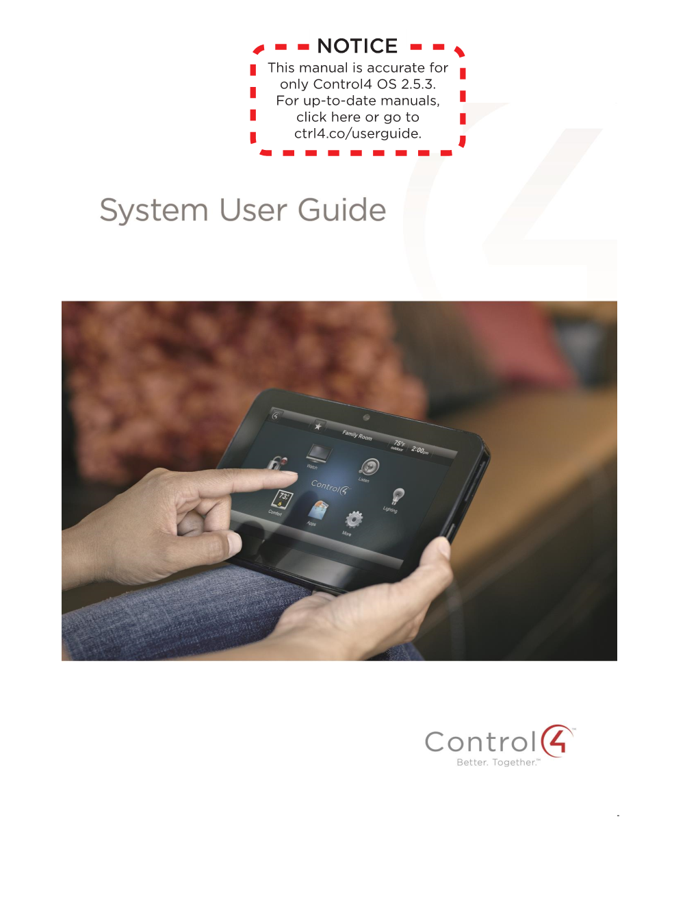 Control4 System User Guide, Rev