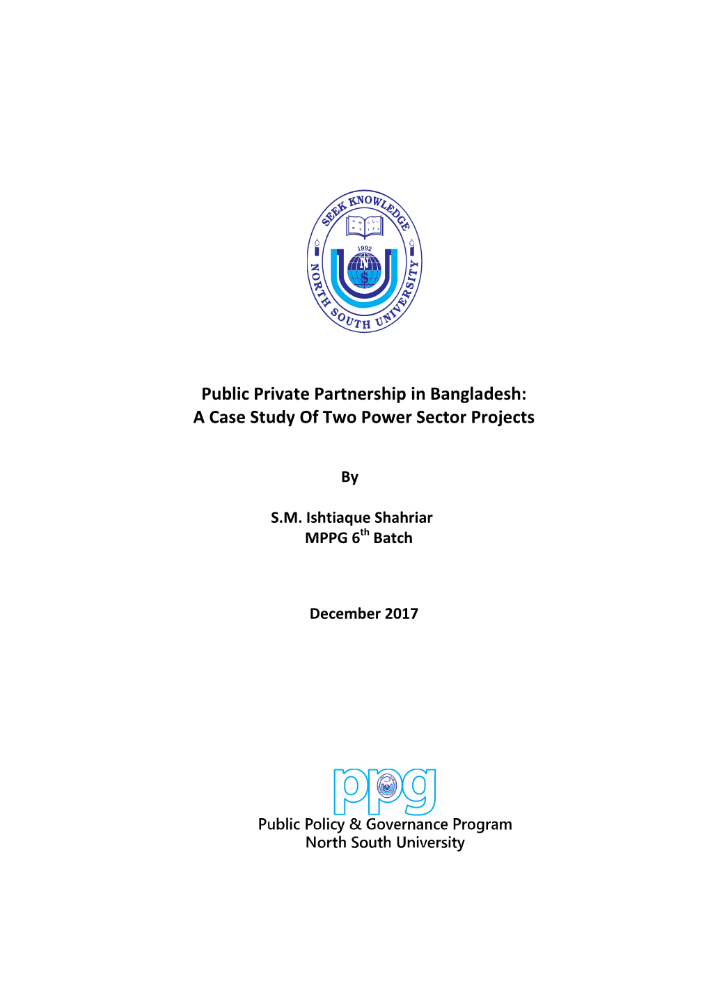 Public Private Partnership in Bangladesh: a Case Study of Two Power Sector Projects