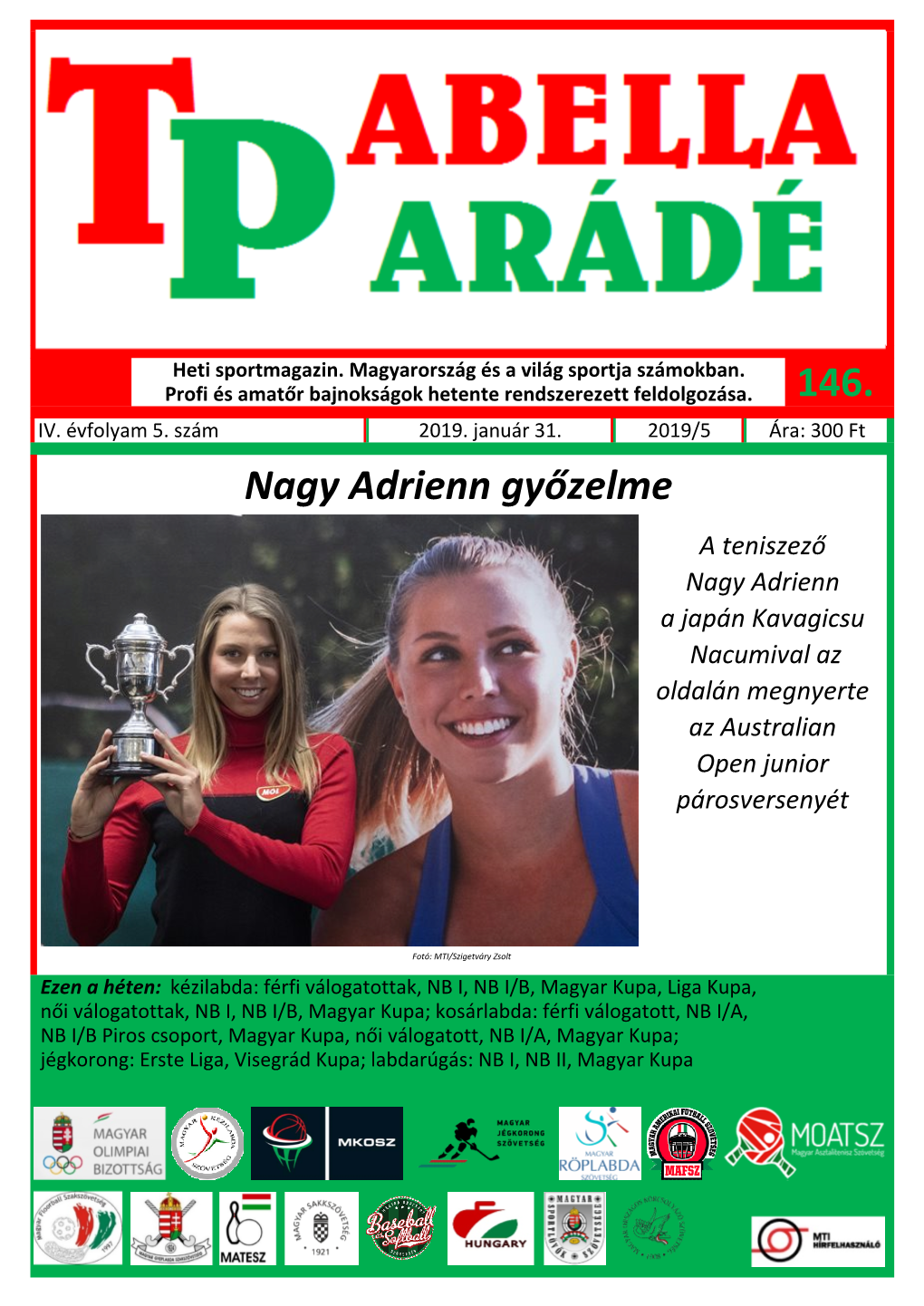 Tabellaparádé - Hetente Megjelenő Sportmagazin