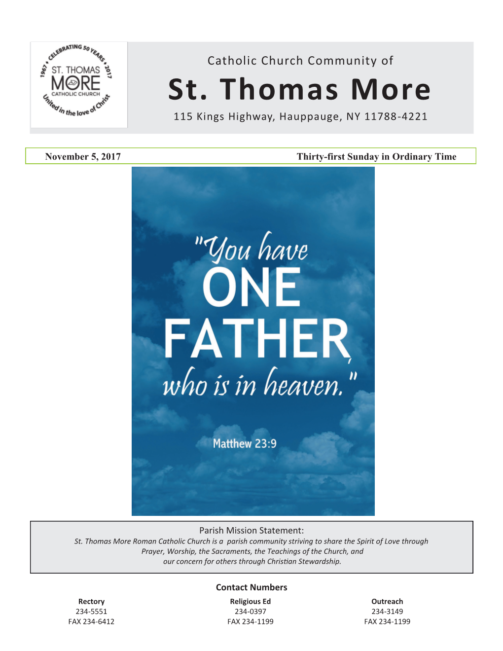 St. Thomas More Parish Outreach