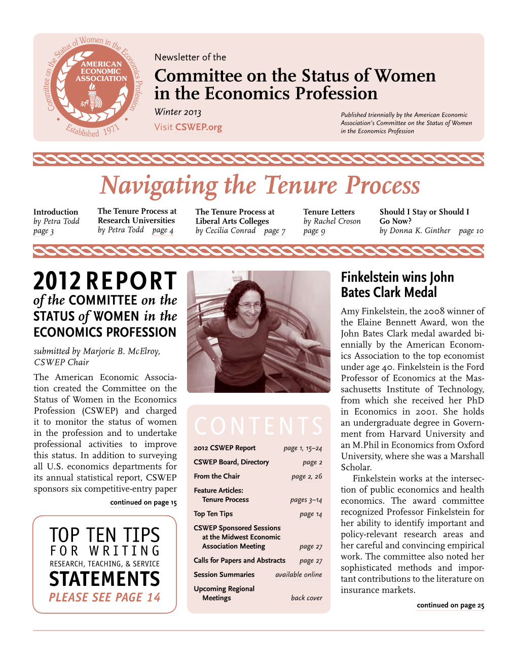 Navigating the Tenure Process 2012 Report