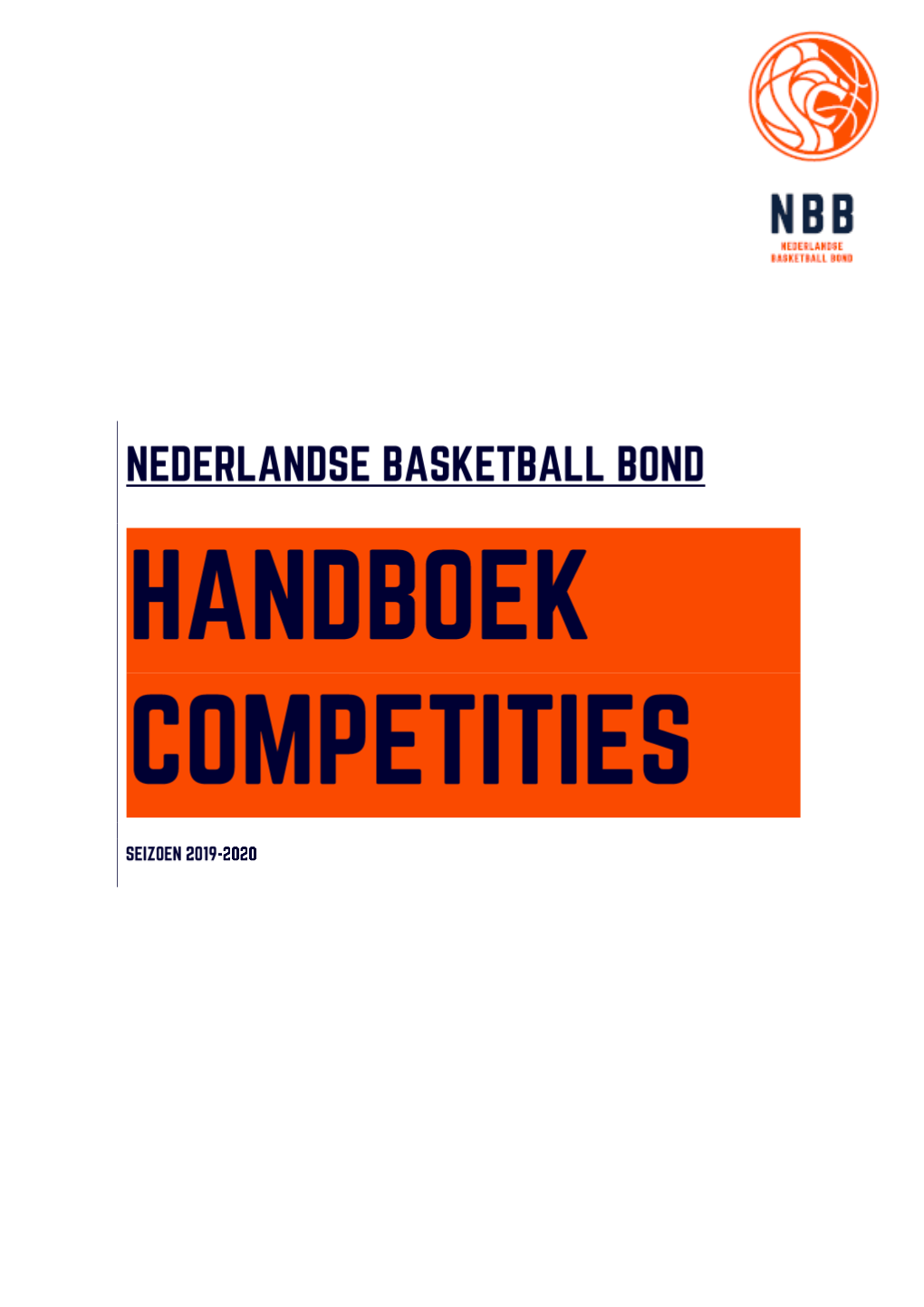 Het Handboek Competities 2019-2020