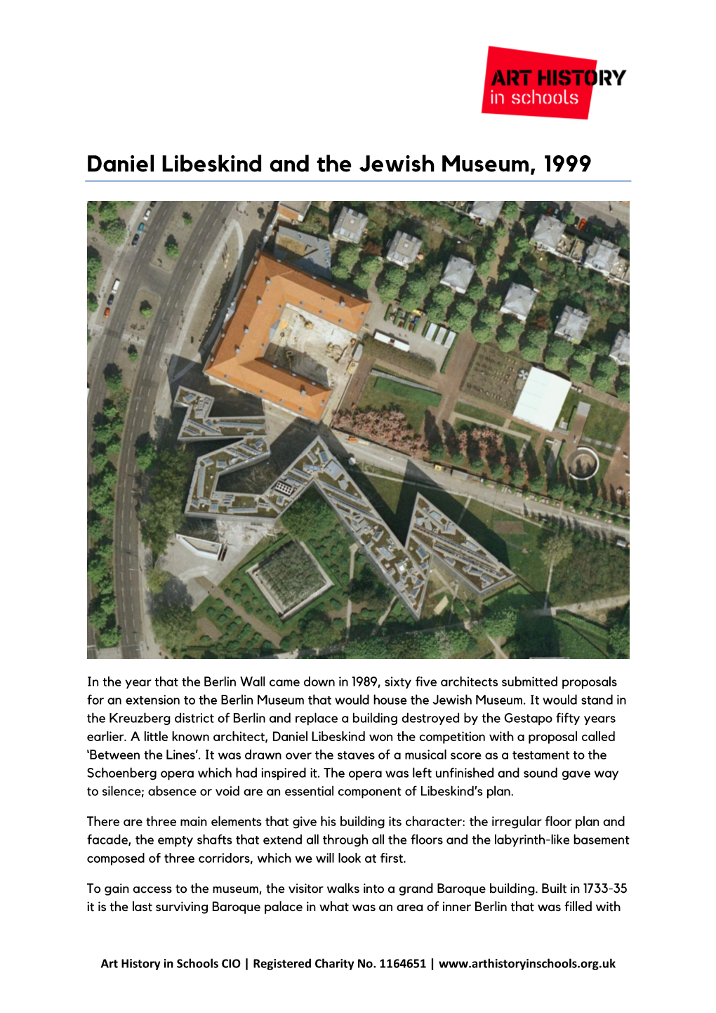 Daniel Libeskind and the Jewish Museum, 1999