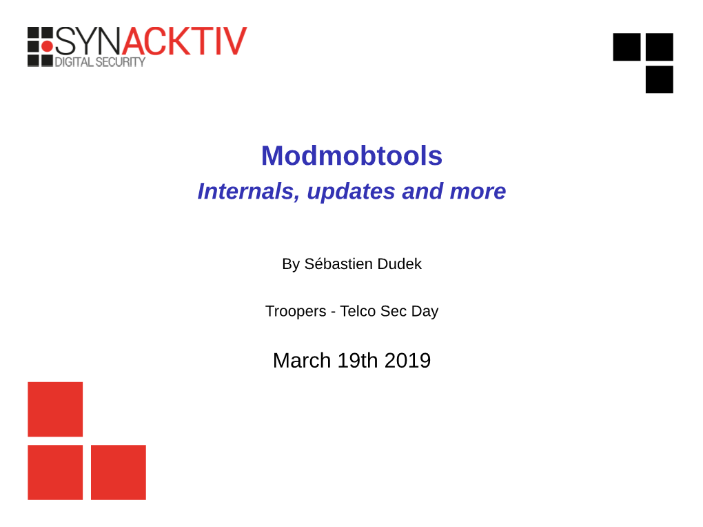 Modmobtools Internals, Updates and More