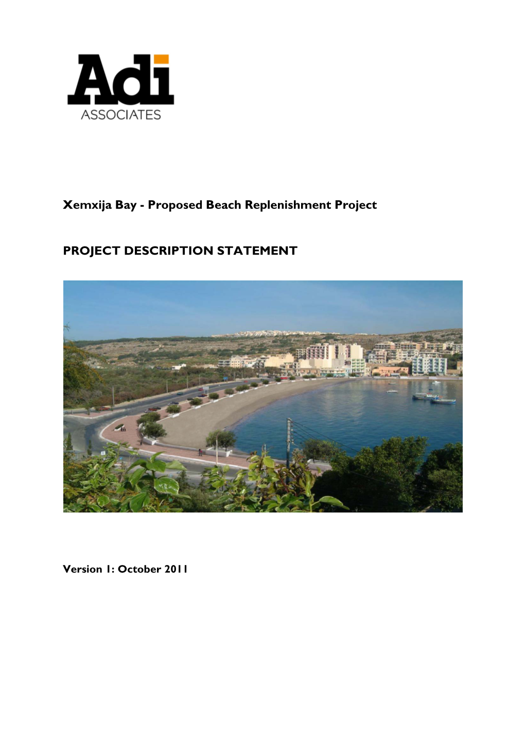 Xemxija Bay - Proposed Beach Replenishment Project