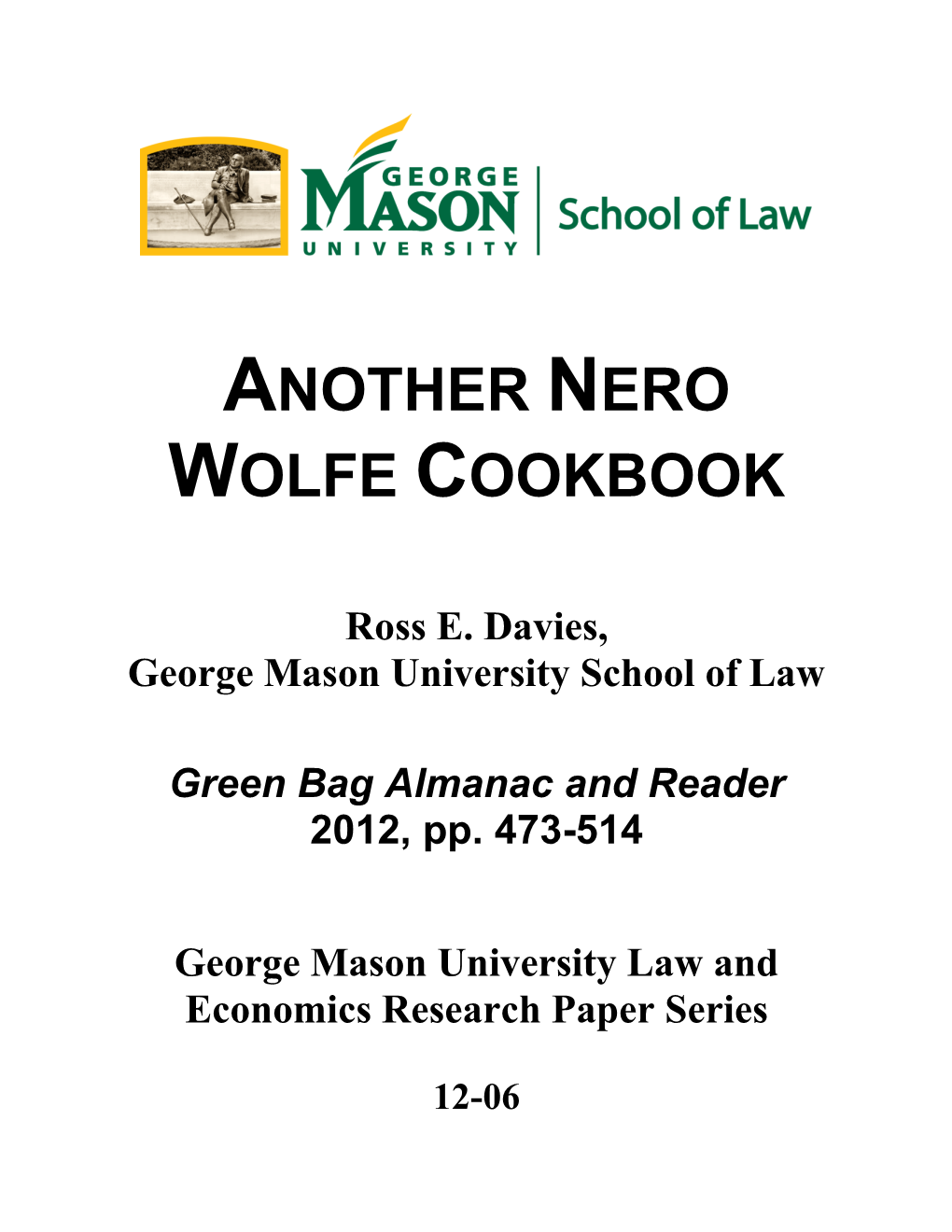 Z Green Bag Almanac and Reader 2012