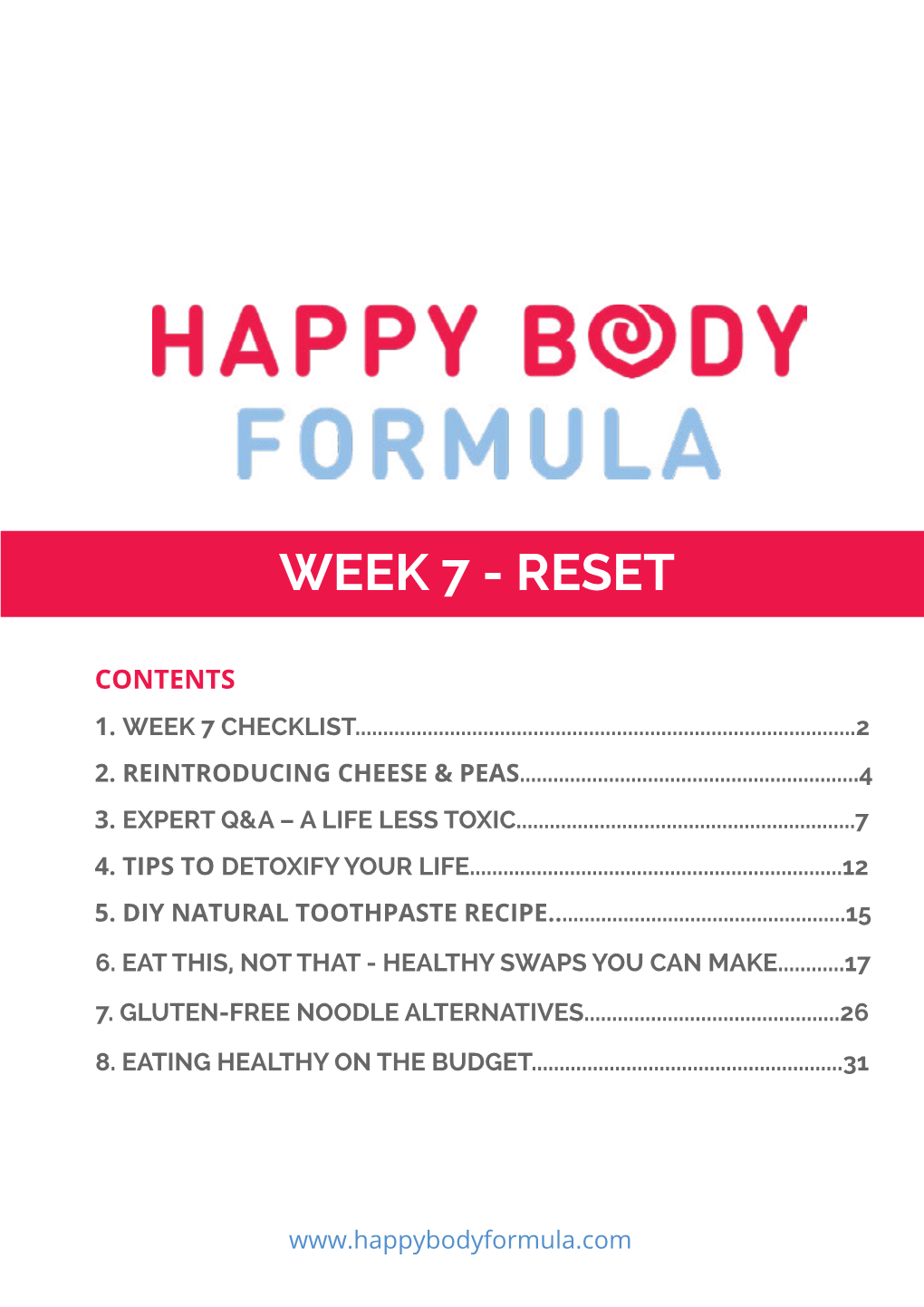 Week 7 - Reset