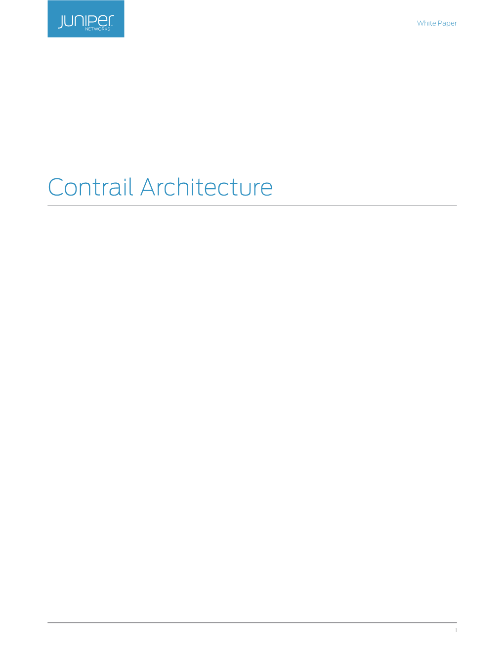 Contrail Architecture