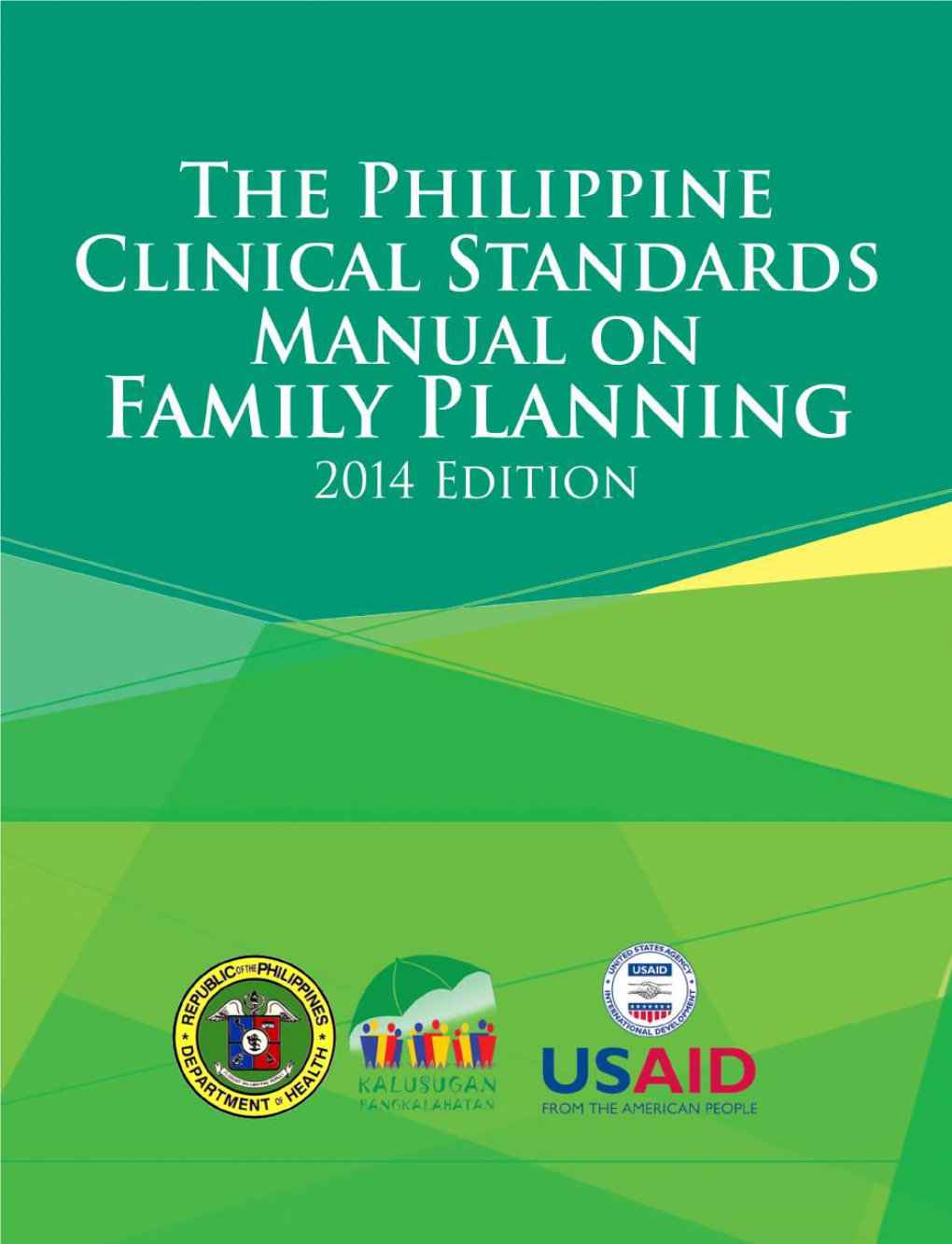 The Philippine Clinical Standards Manual on Family Planning Tool