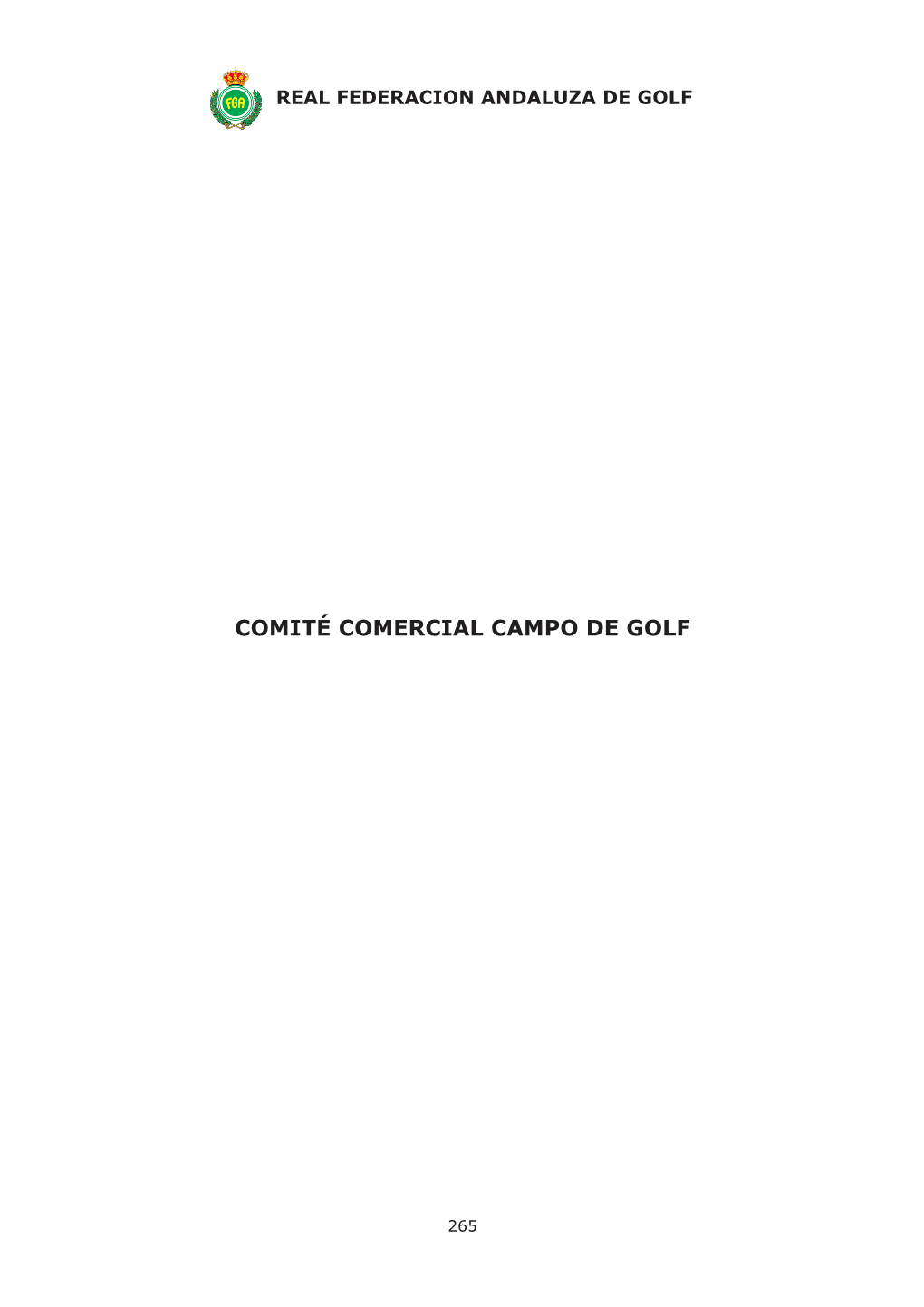 Comité Comercial Campo De Golf