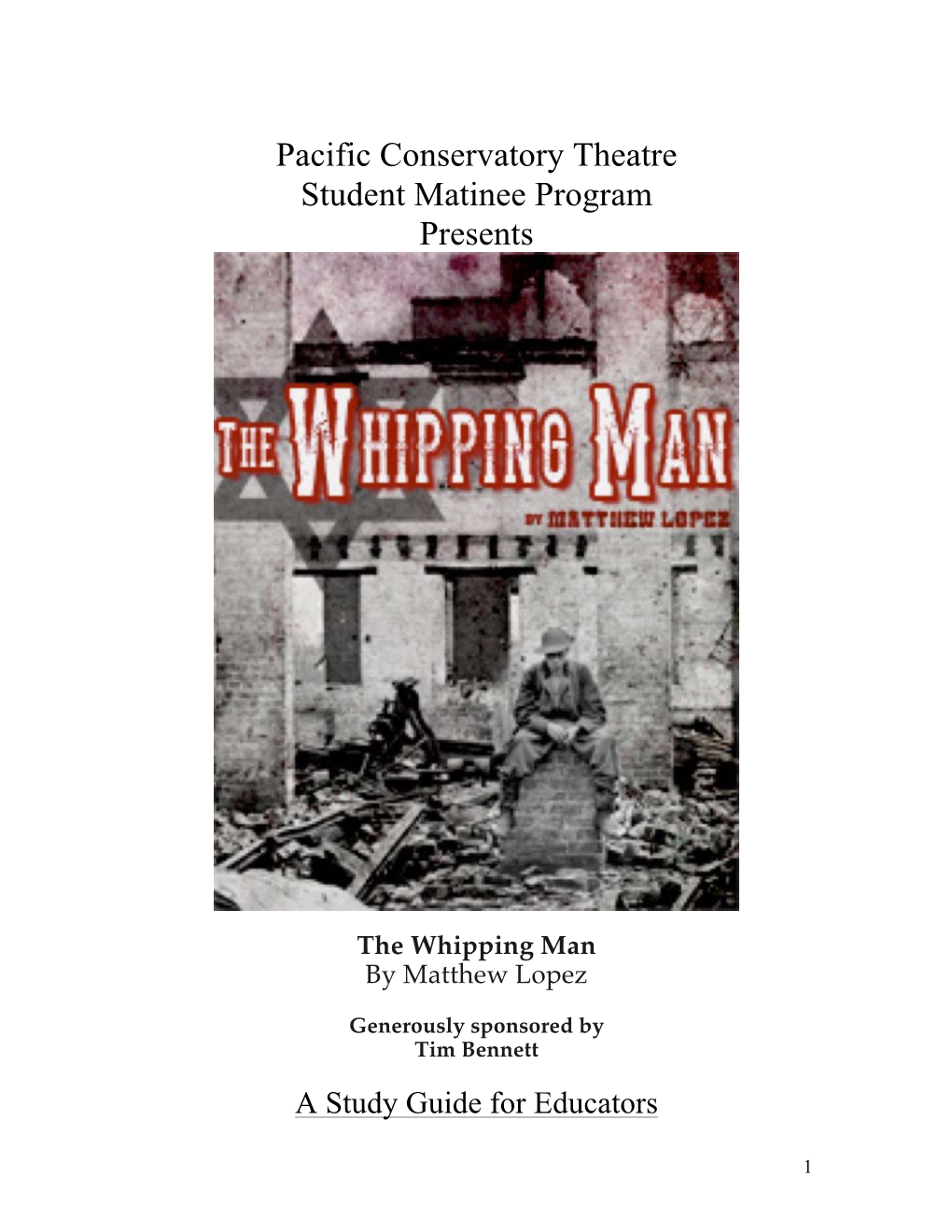 The Whipping Man by Matthew Lopez