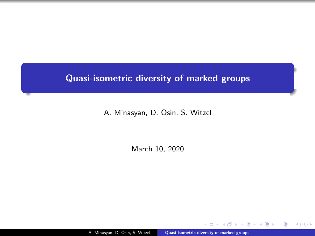 Quasi-Isometric Diversity of Marked Groups