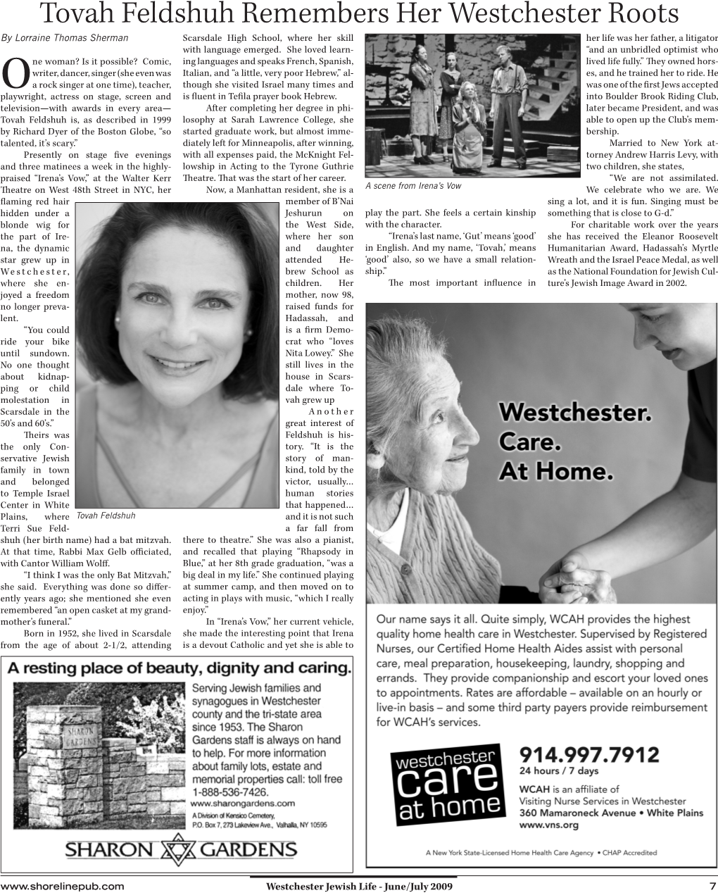 Tovah Feldshuh Remembers Her Westchester Roots