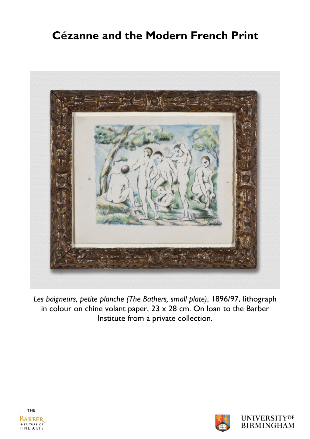 Cézanne and the Modern French Print