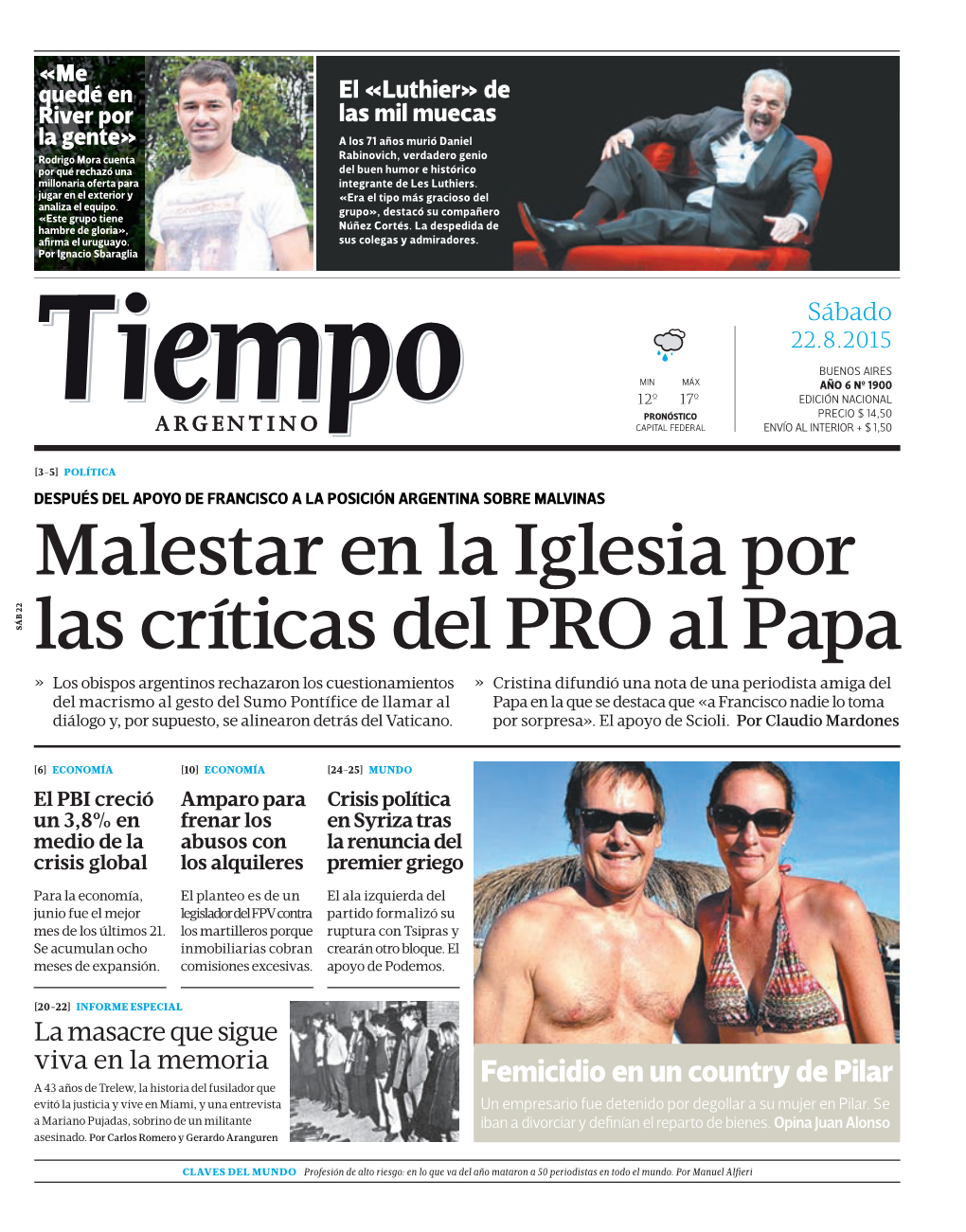 Malestar En La Iglesia Por Las Críticas Del PRO Al Papa