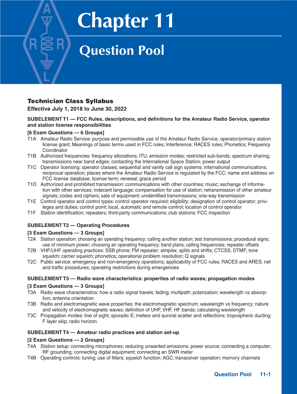 Chapter 11 Question Pool