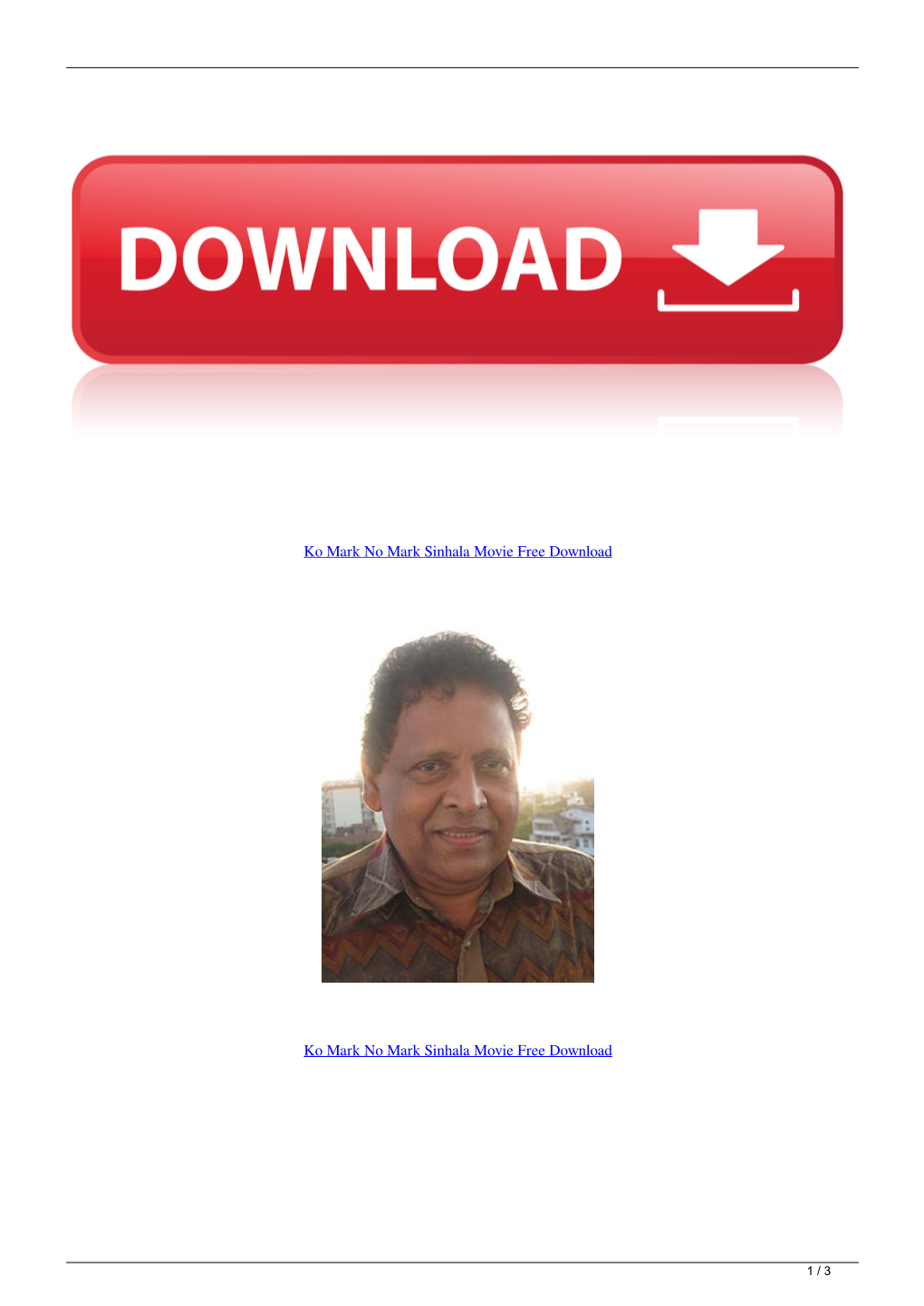 Ko Mark No Mark Sinhala Movie Free Download