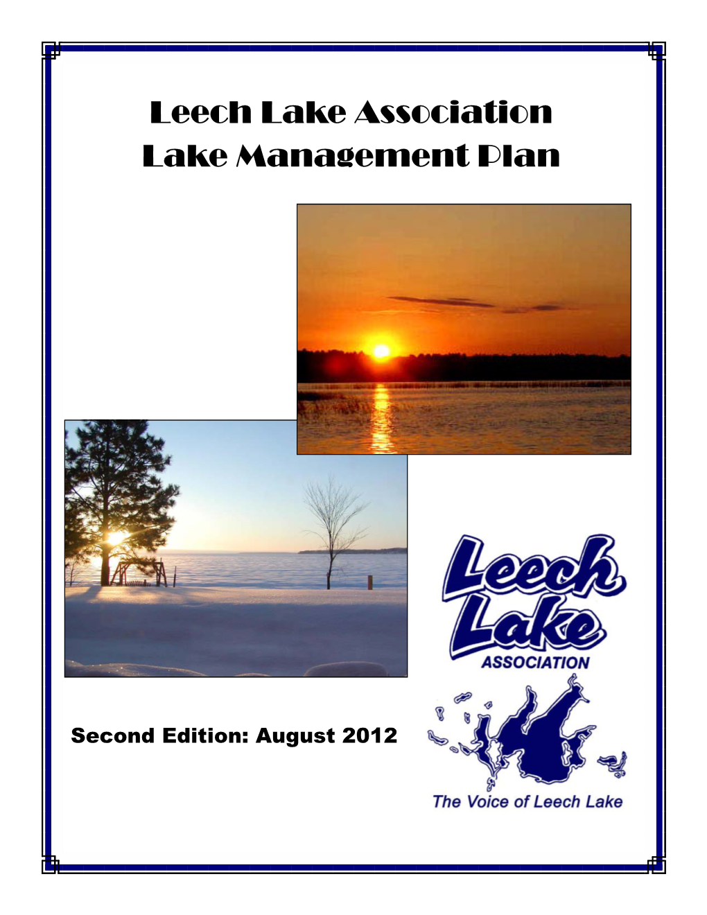 Leech Lake Association Lake Management Plan