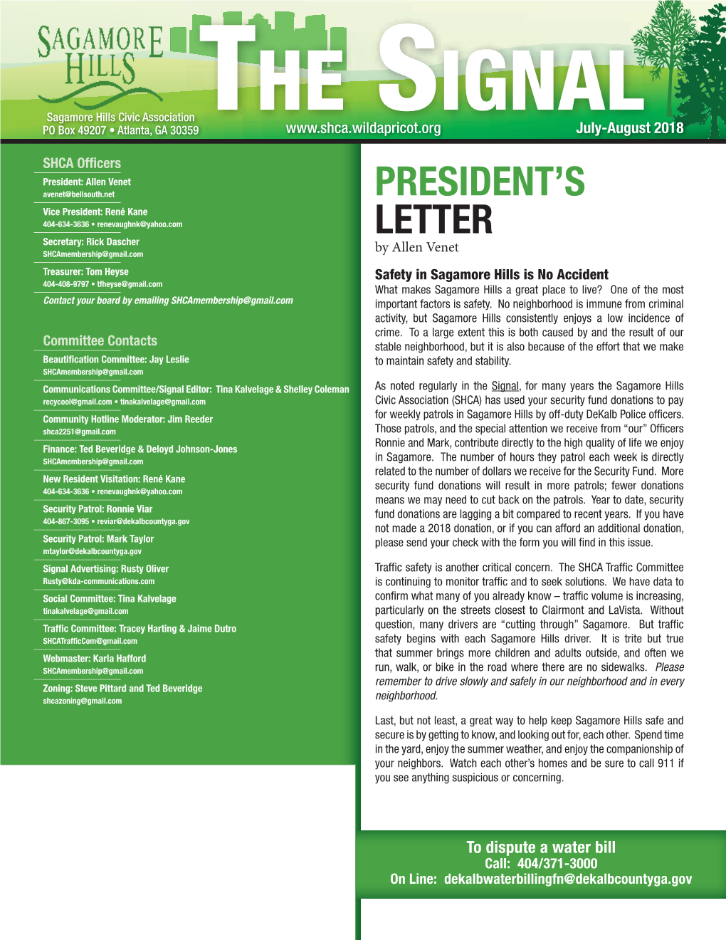 President's Letter