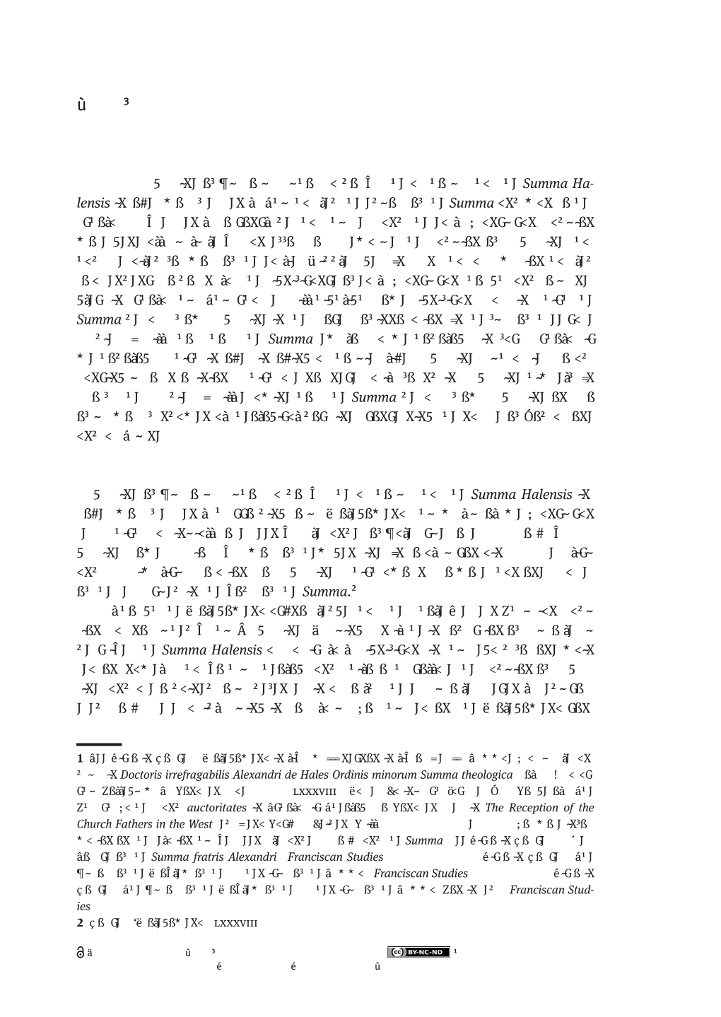 The Summa Halensis and Augustine