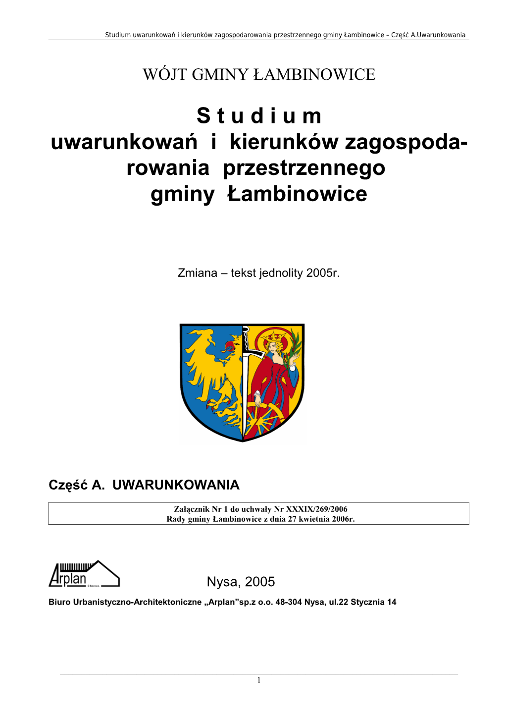 Wójt Gminy Łambinowice