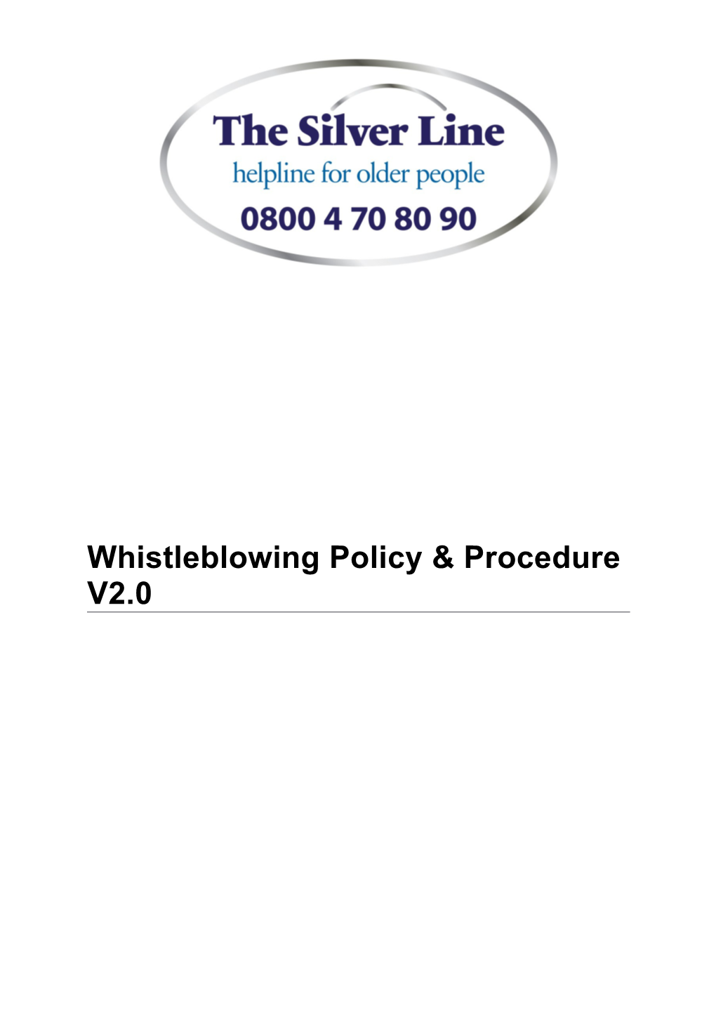 Whistleblowing Policy & Procedure