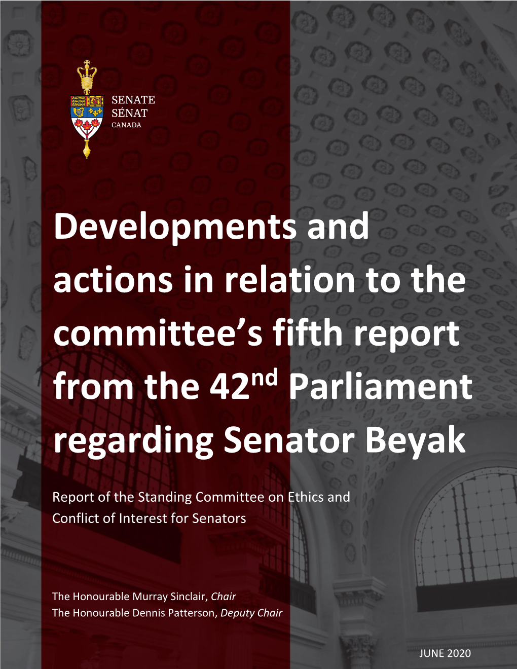 Developments and Actions in Relation to the Committee's Fifth Report From