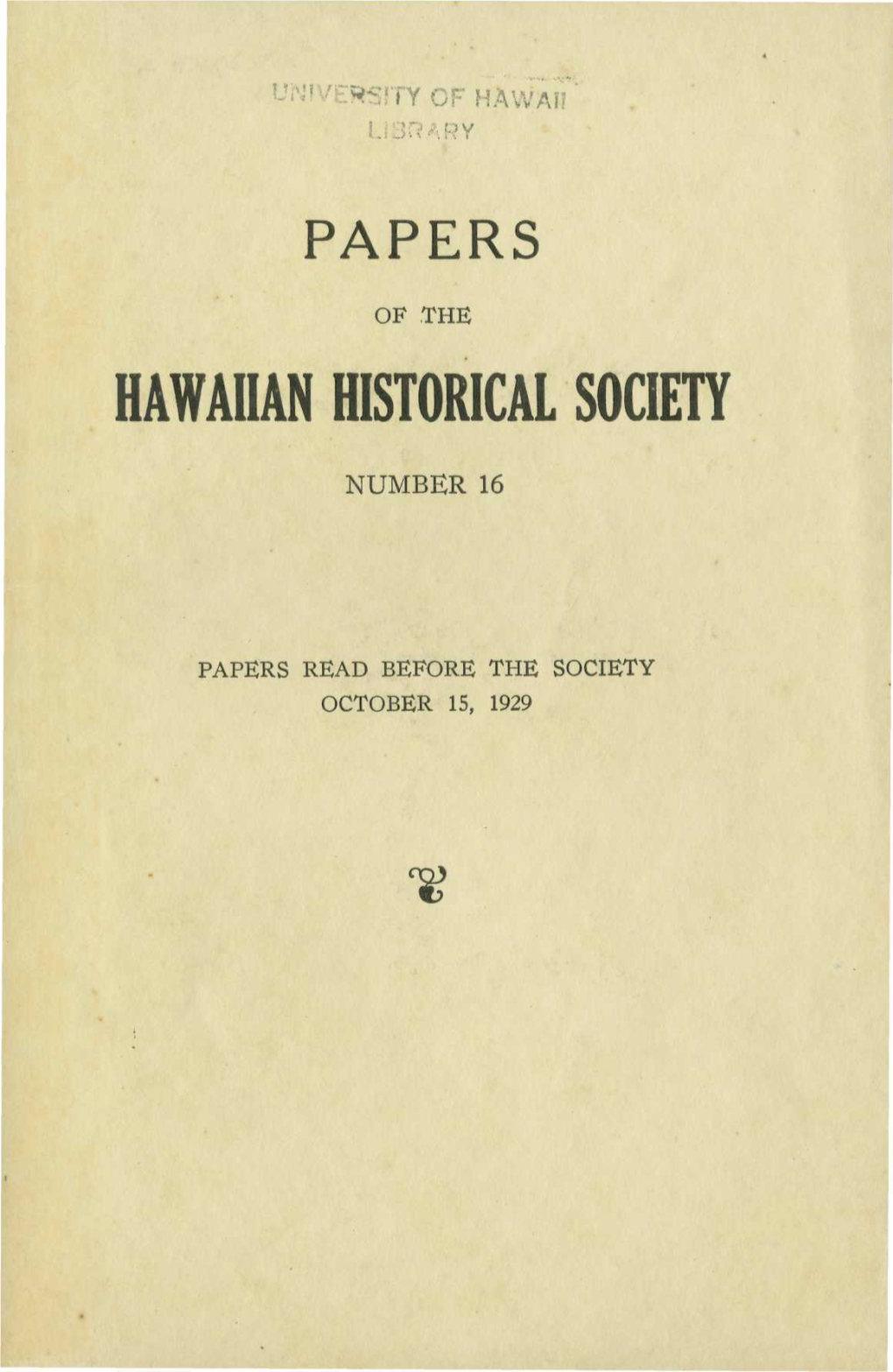 Hawaiian Historical Society