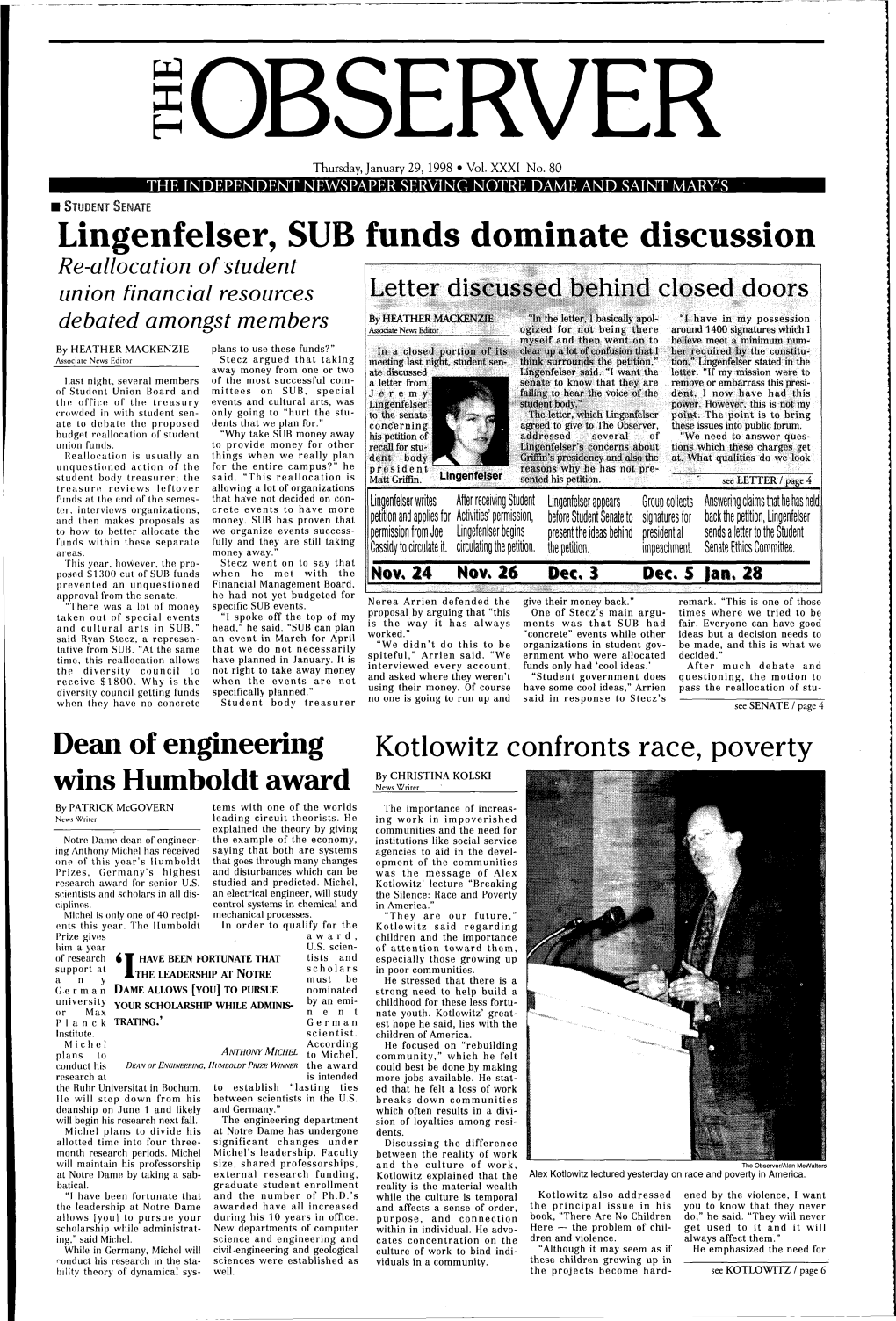 Lingenfelser, SUB Funds Dominate Discussion