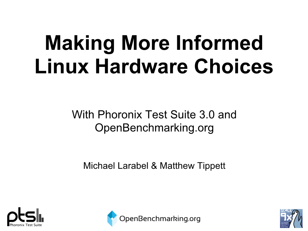 Making More Informed Linux Hardware Choices