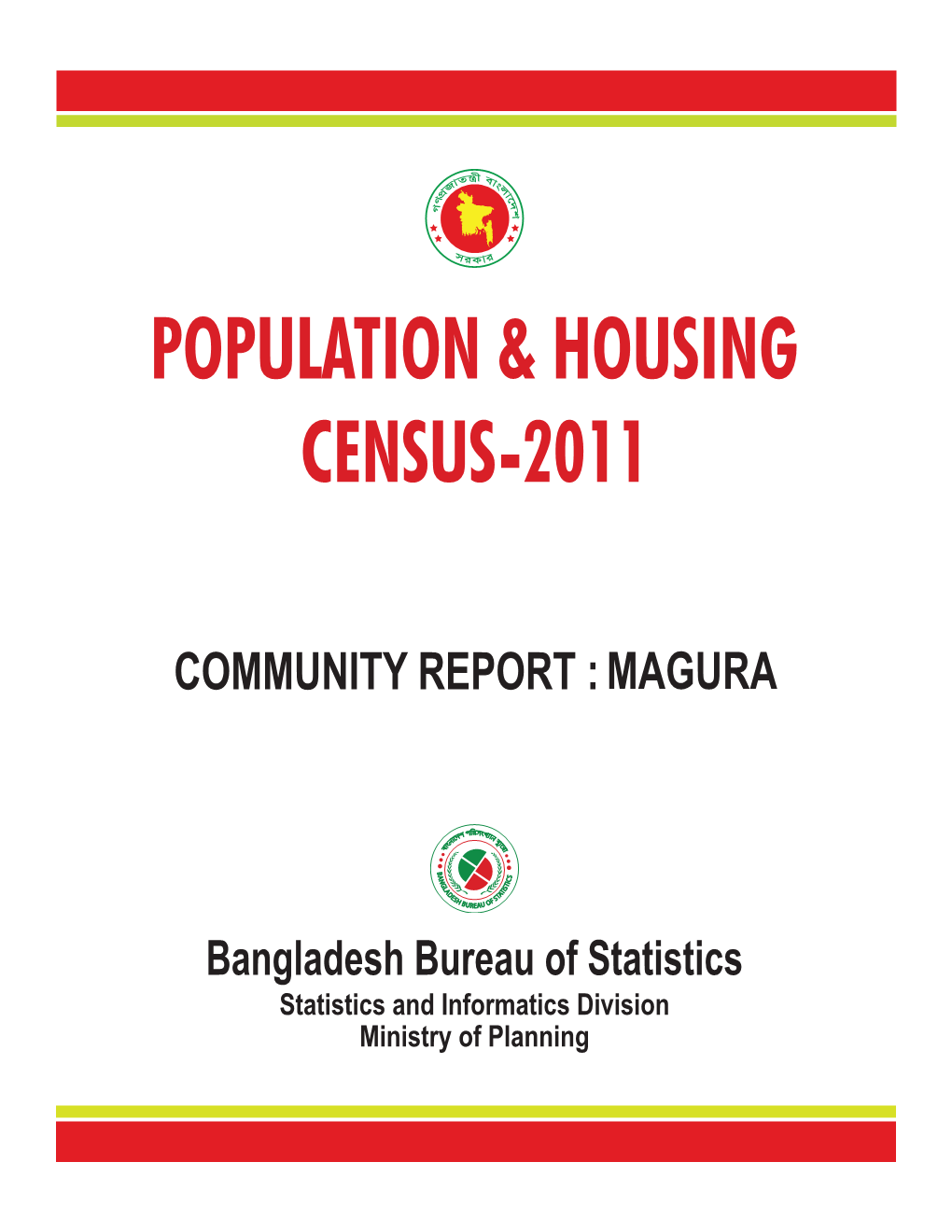 POPULATION & HOUSING CENSUS-2011 -..:: Bangladesh