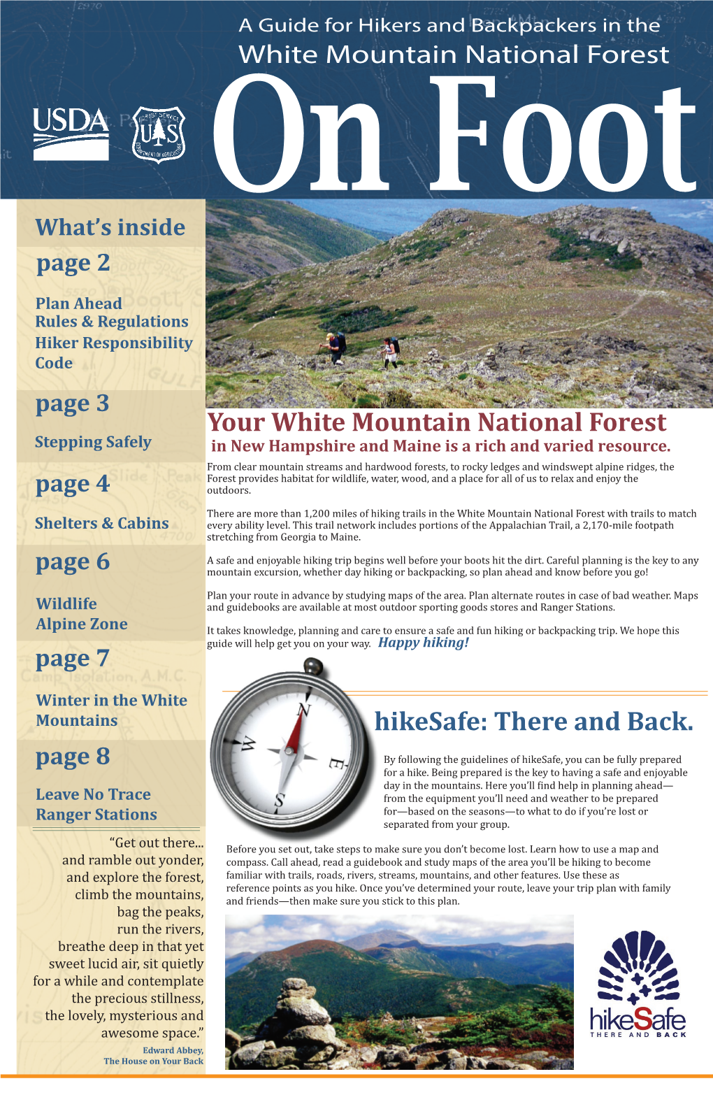 Hikesafe: There and Back. Your White Mountain National Forest