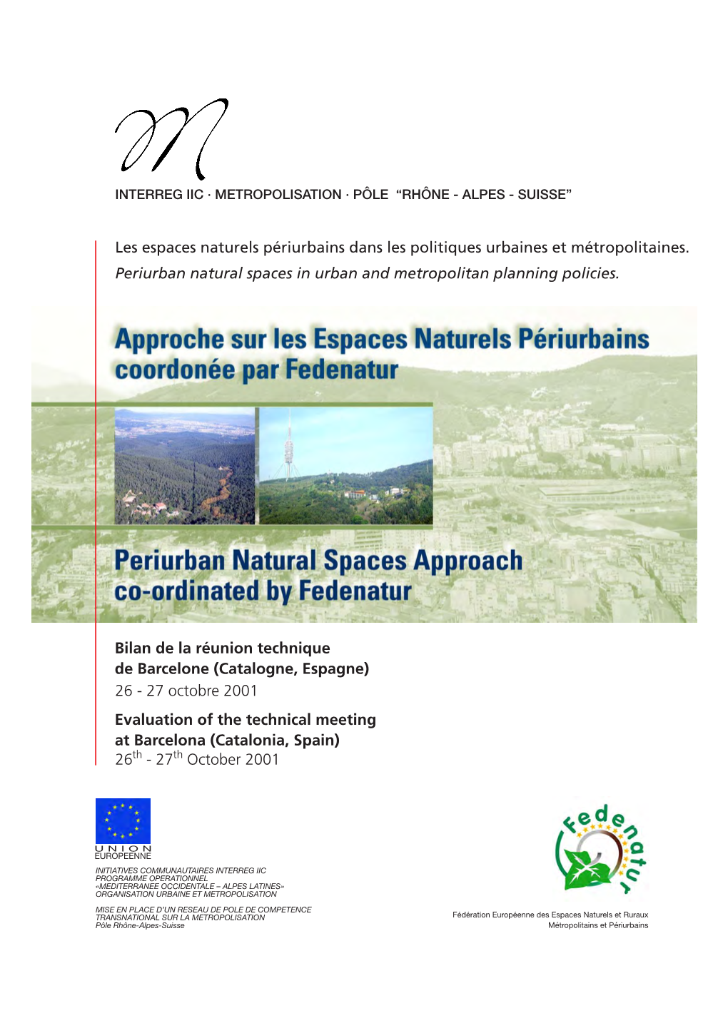 Pdftm 2001 BCN Periurban Natural Spaces in Urban and Metropolitan
