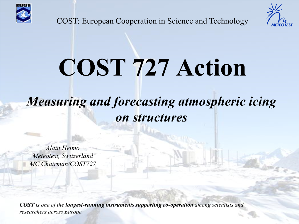 COST 727 Action