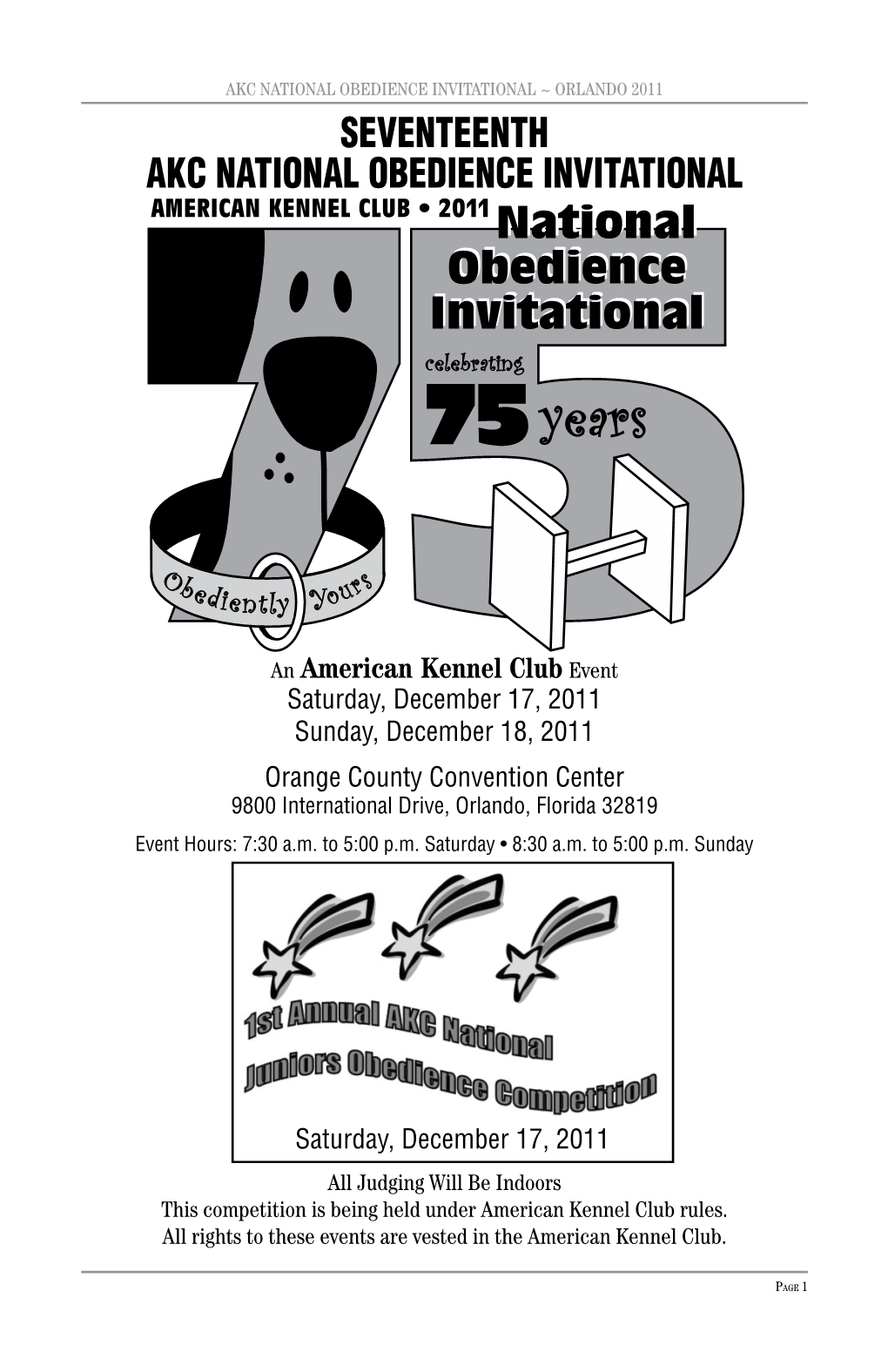 Seventeenth Akc National Obedience Invitational