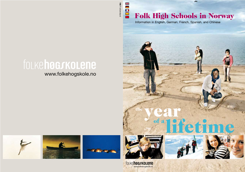 Folk High Schools in Norway Information in English, German, French, Spanish, and Chinese