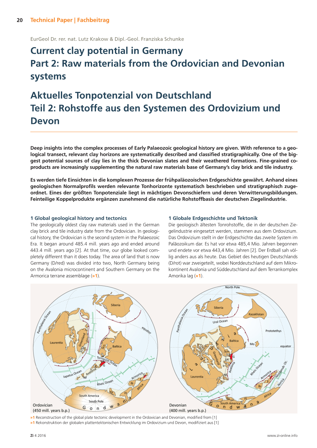 Rohstoffe Aus Den Systemen Des Ordovizium Und Devon Current Clay