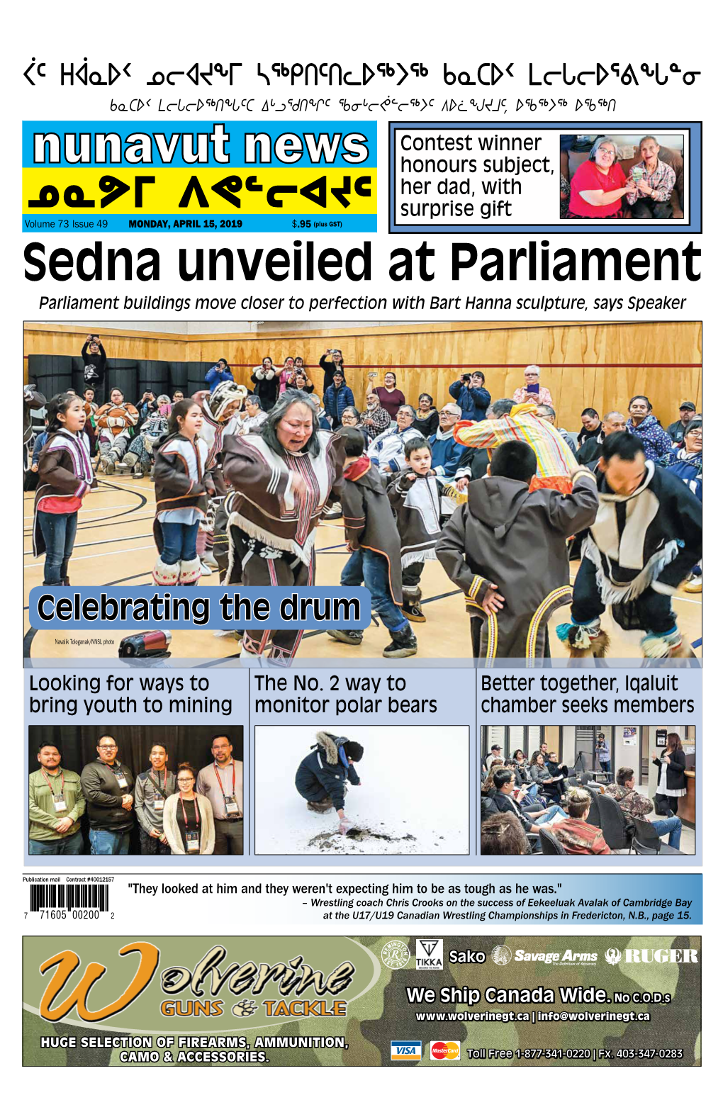 Sedna Unveiled at Parliament Parliament Buildings Move Closer to Perfection with Bart Hanna Sculpture, Says Speaker